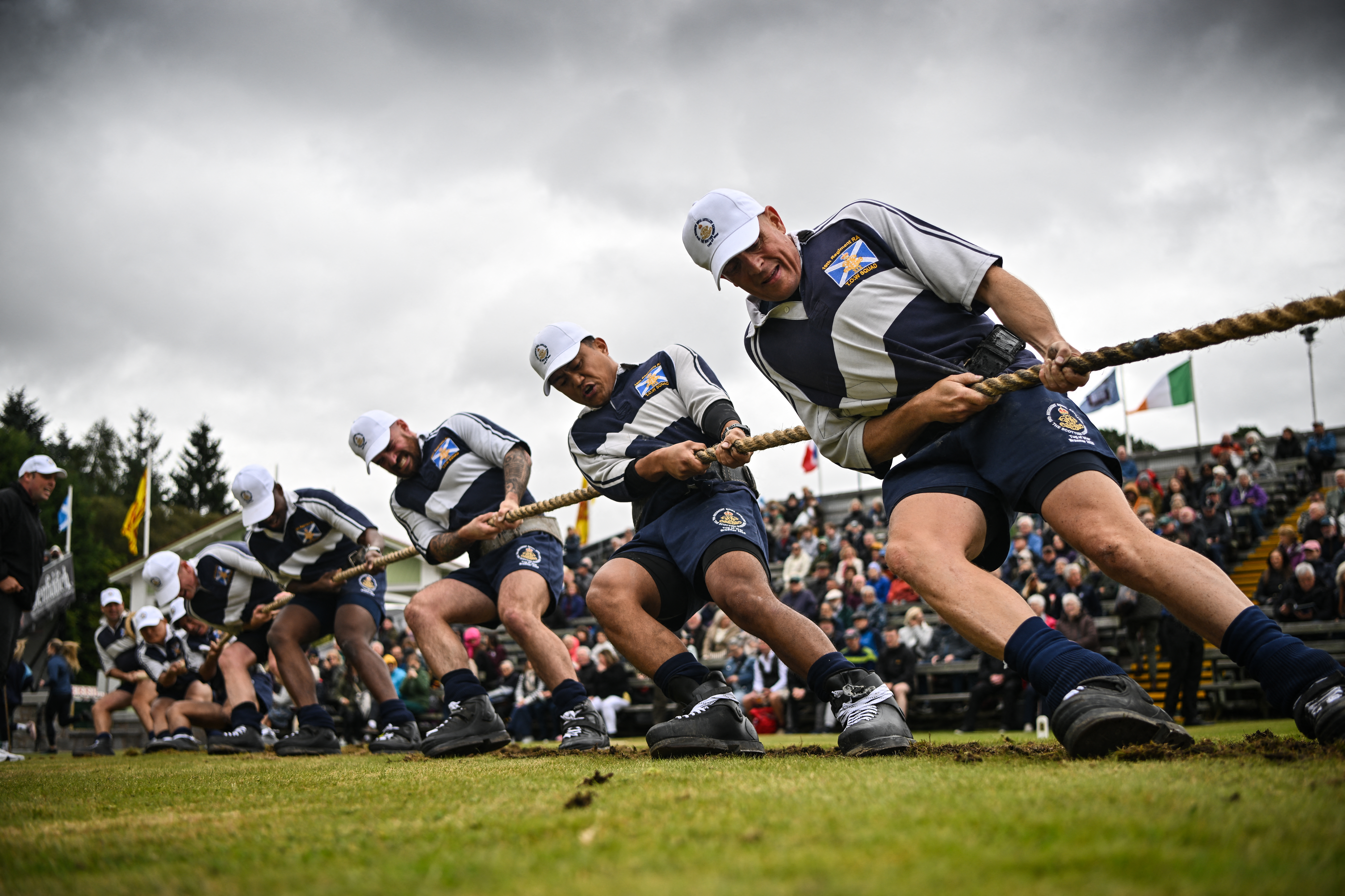 Highland Games. (Photo by Andy Buchanan / AFP)