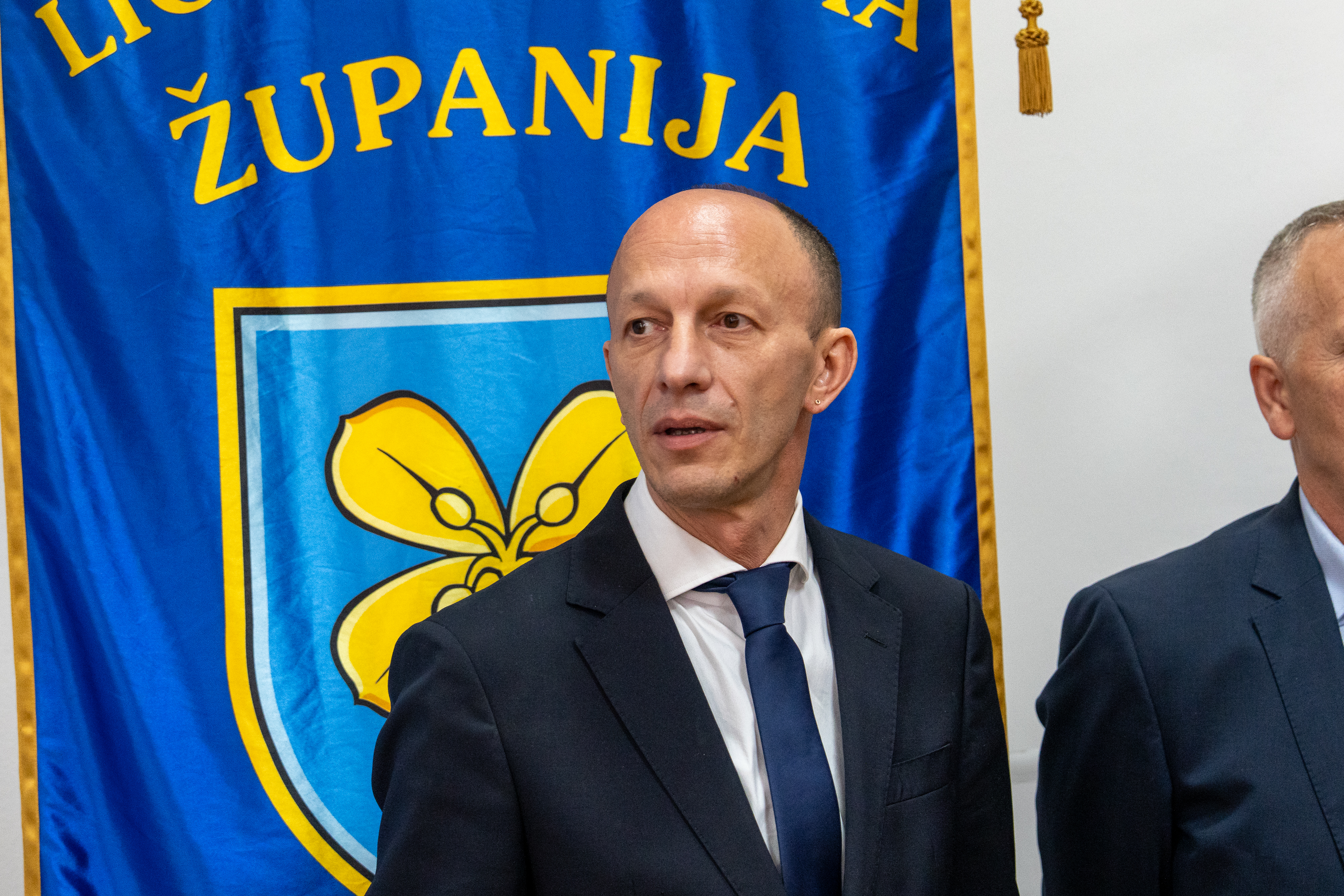 04.05.2026., Gospic - Ministrica Marija Vuckovic sa suradnicima na radnom sastanku u Licko-senjskoj zupaniji. Photo: Hrvoje Kostelac/PIXSELL