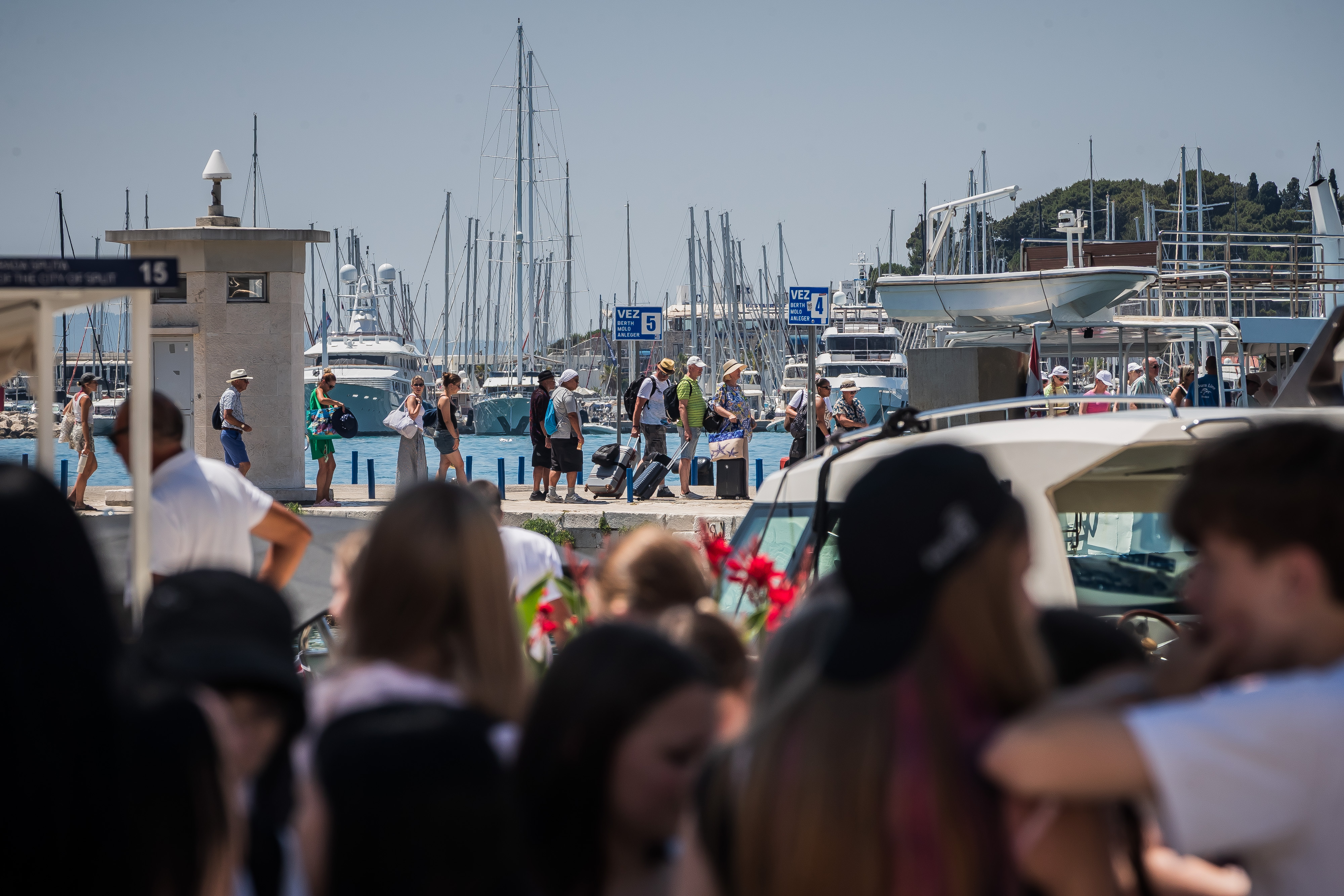 20.06.2026., Split  - Guzva na Splitskoj Rivi i trajektnoj Luci.  Photo: Zvonimir Barisin/PIXSELL