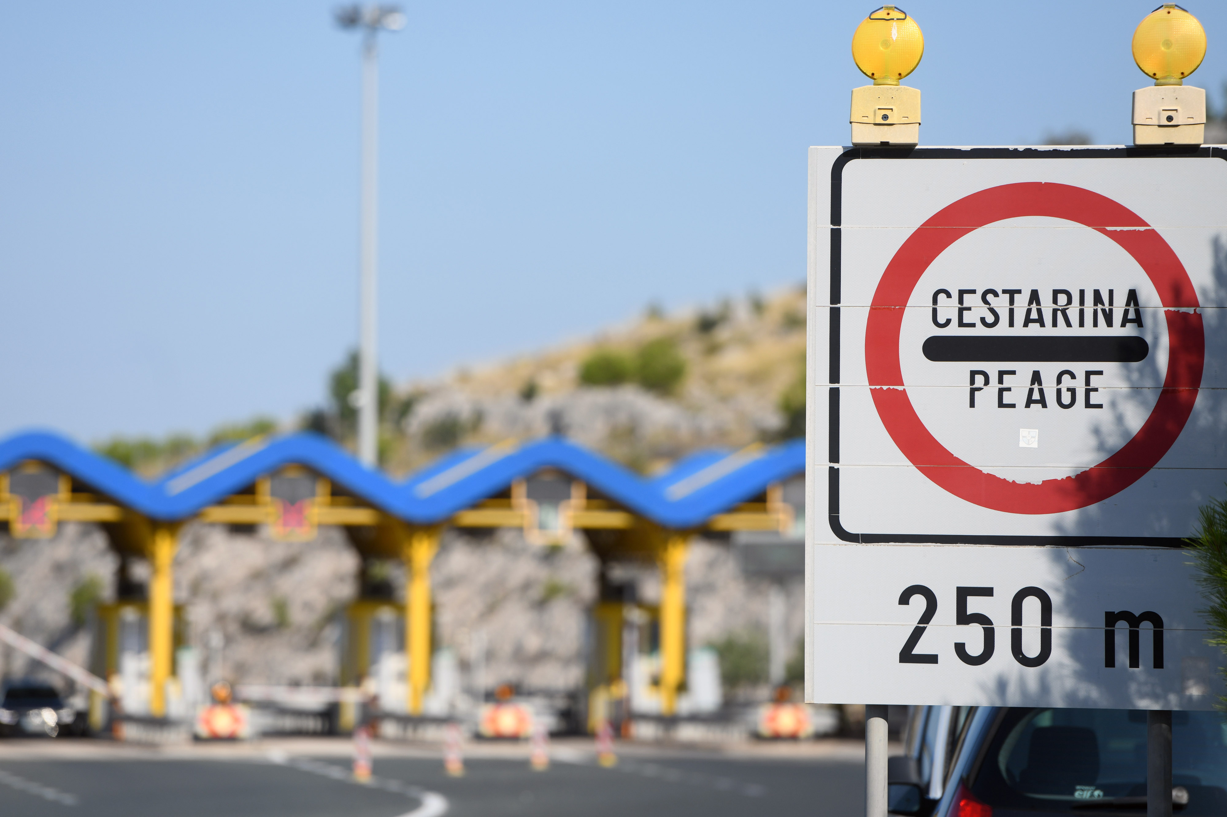 11.09.2023., Sibenik - Krajem 2024. godine planira se uvesti novi sustav naplate cestarine u Republici Hrvatskoj. Photo: Hrvoje Jelavic/PIXSELL