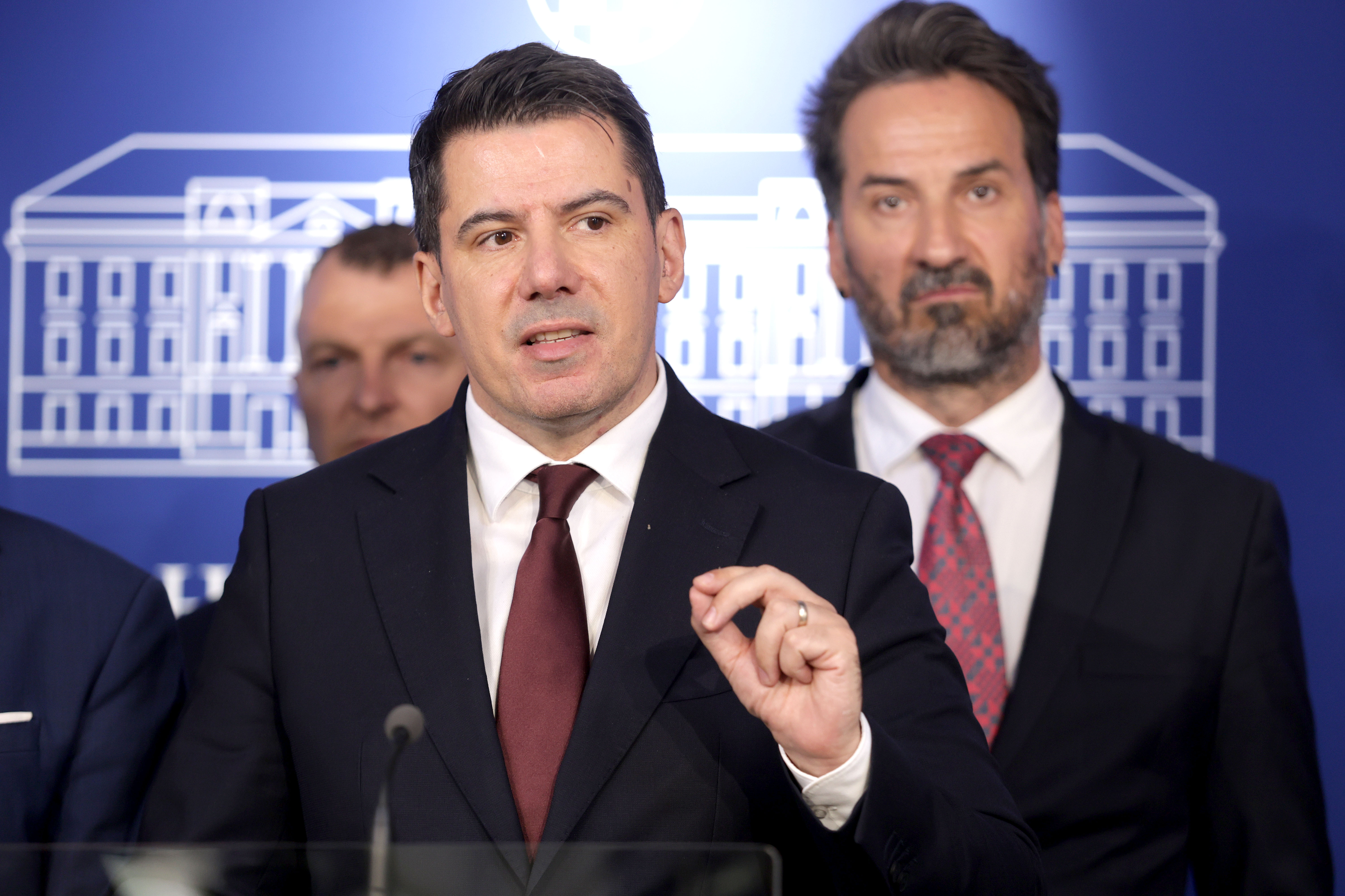 20.08.2026., Zagreb - Klub zastupnika Mosta u Hrvatskom Saboru je odrzao konferenciju za medije o politickim aktualnostima. Photo: Marko Seper/PIXSELL