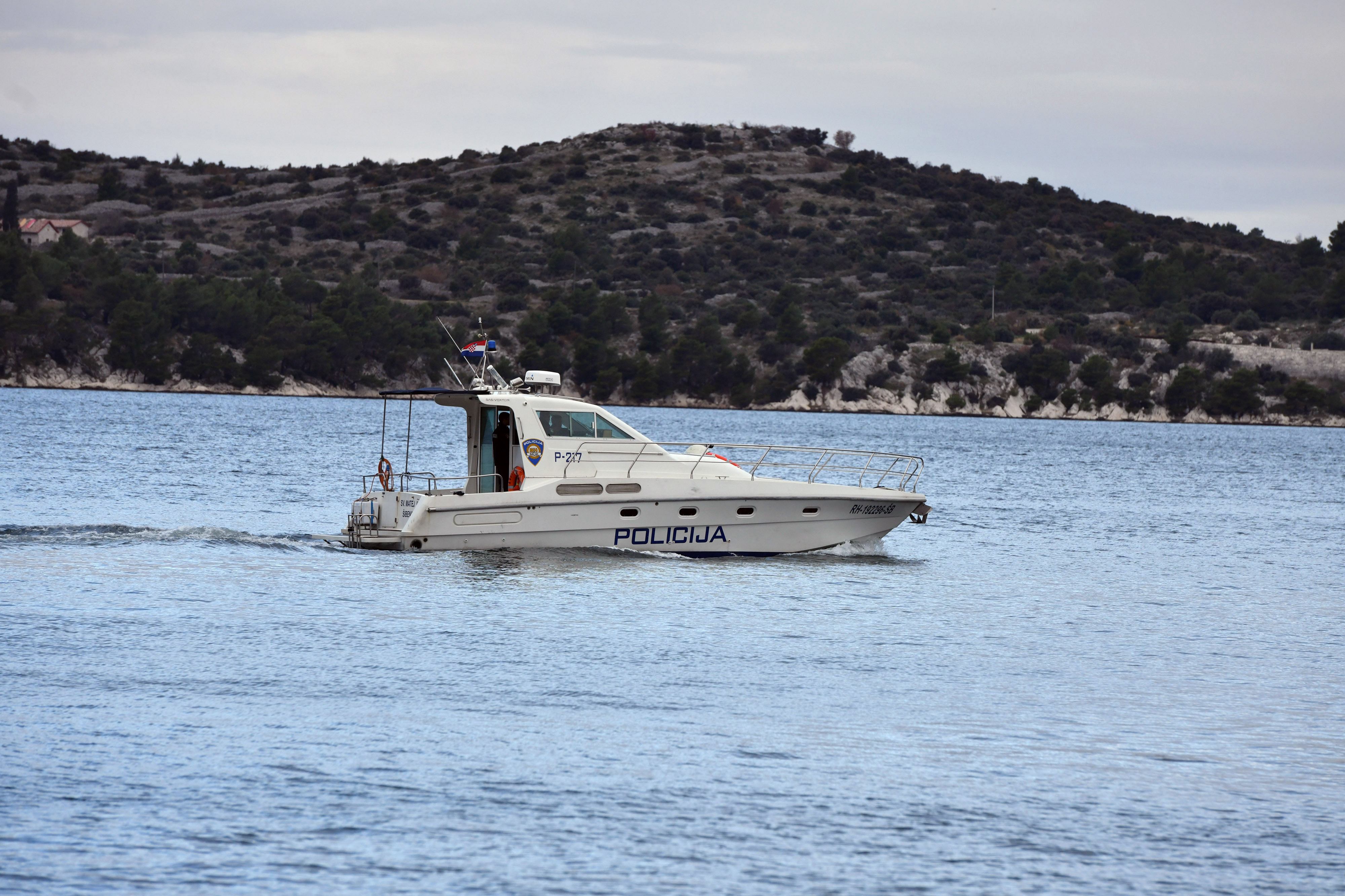 17.12.2024., Sibenik - Brod pomorske policije u kanalu Sv.Ante. Photo: Hrvoje Jelavic/PIXSELL