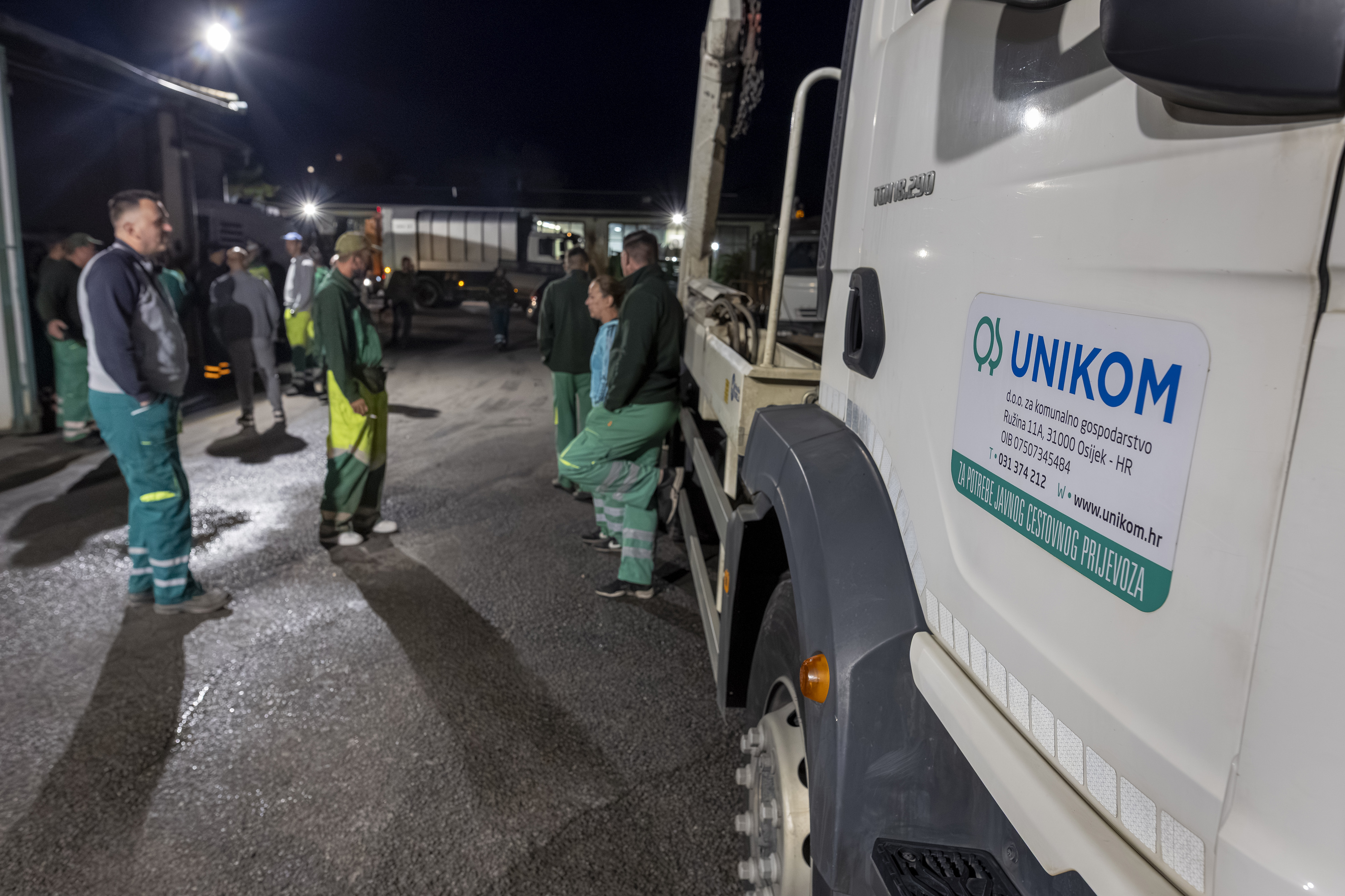 Obilazak komunalne tvrtke UNIKOM d.o.o. povodom dosegnute stope od 57,92 posto odvojeno prikupljenog otpada u 2024. godini. Photo: Davor Javorovic/PIXSELL