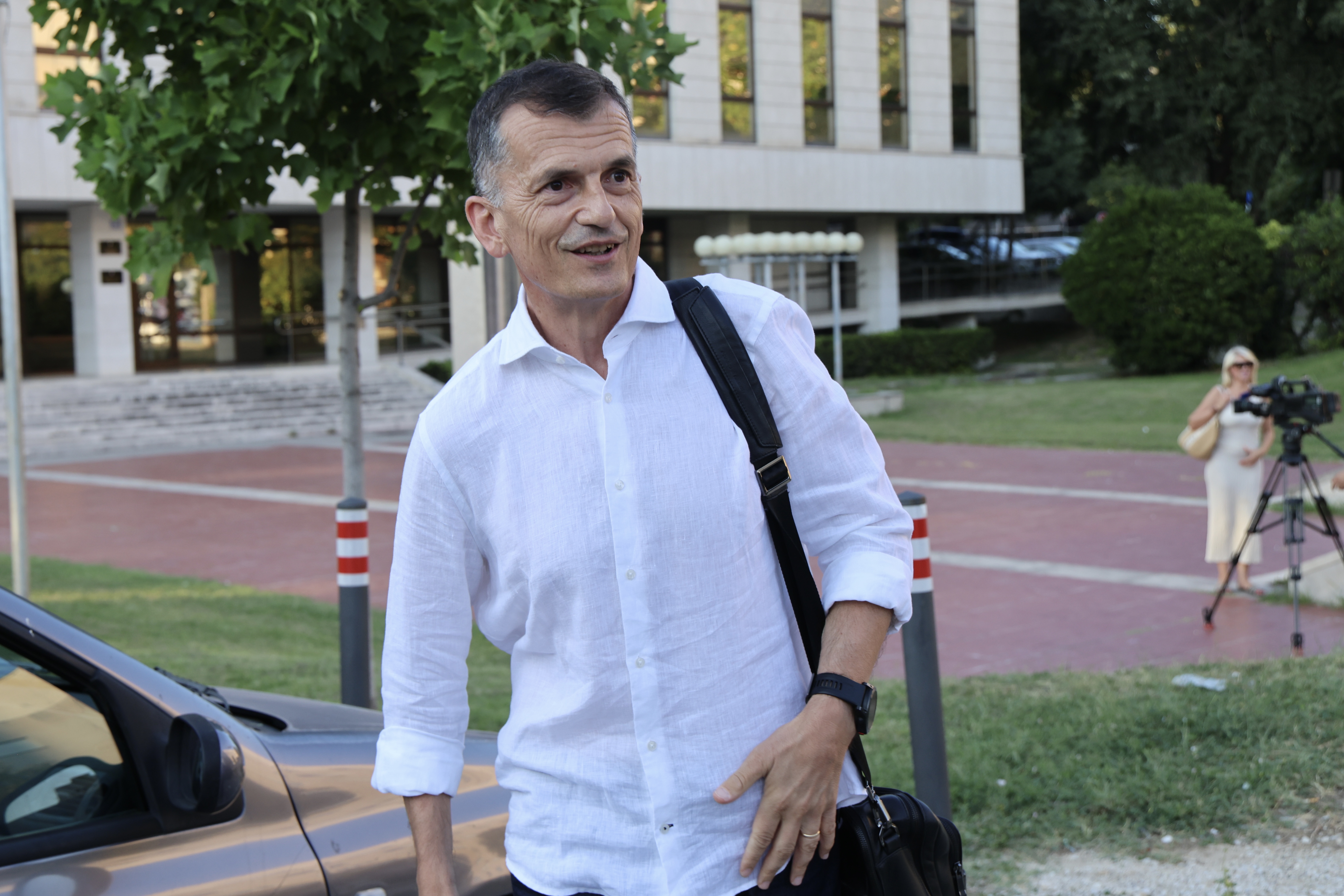 30.07.2026., Split -Odvjetnici Željka Keruma ispred USKOK-a Photo: Ivo Cagalj/PIXSELL