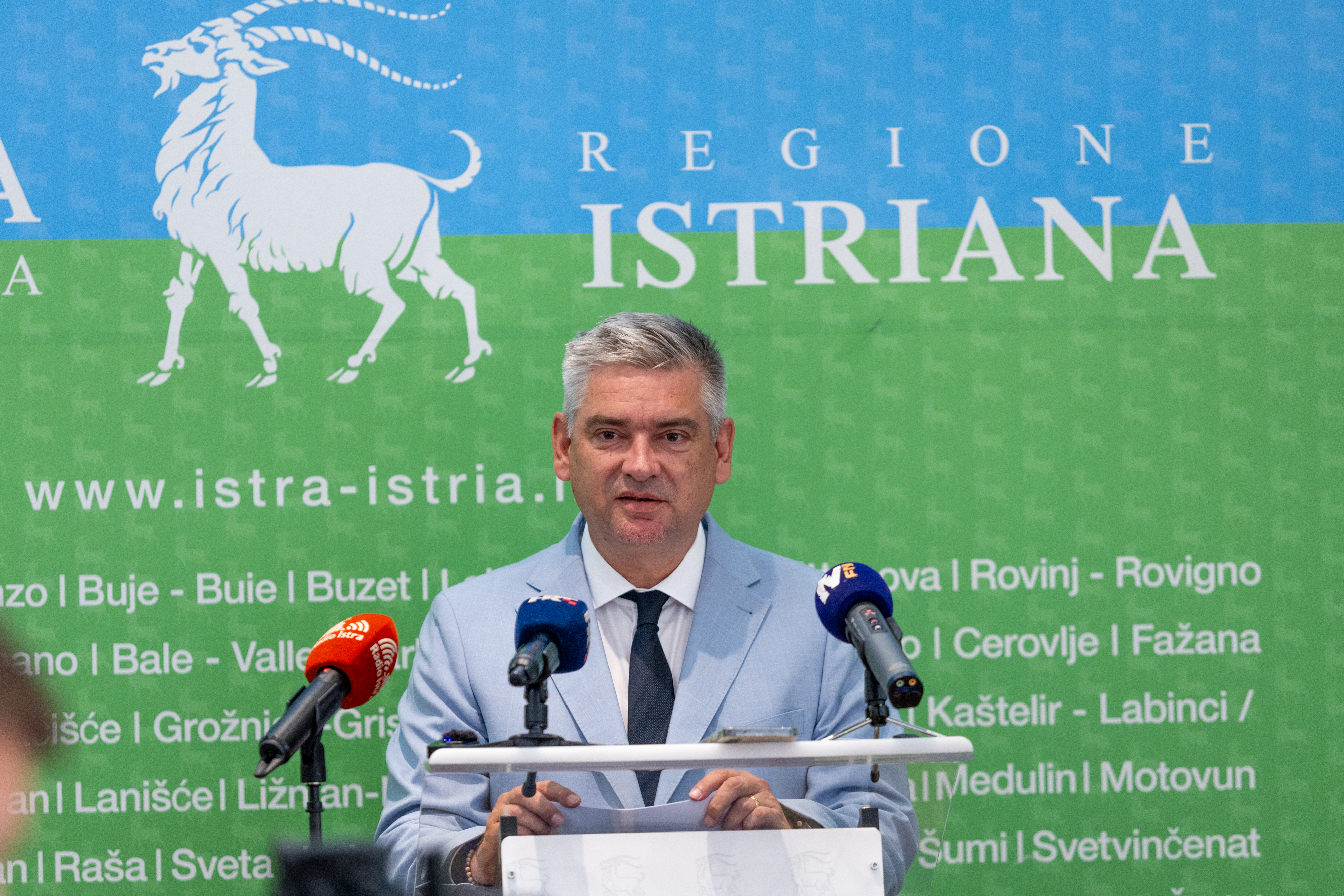 Mjesecna konferencija za novinare zupana Istarske zupanije Borisa Miletica Photo: Srecko Niketic/PIXSELL