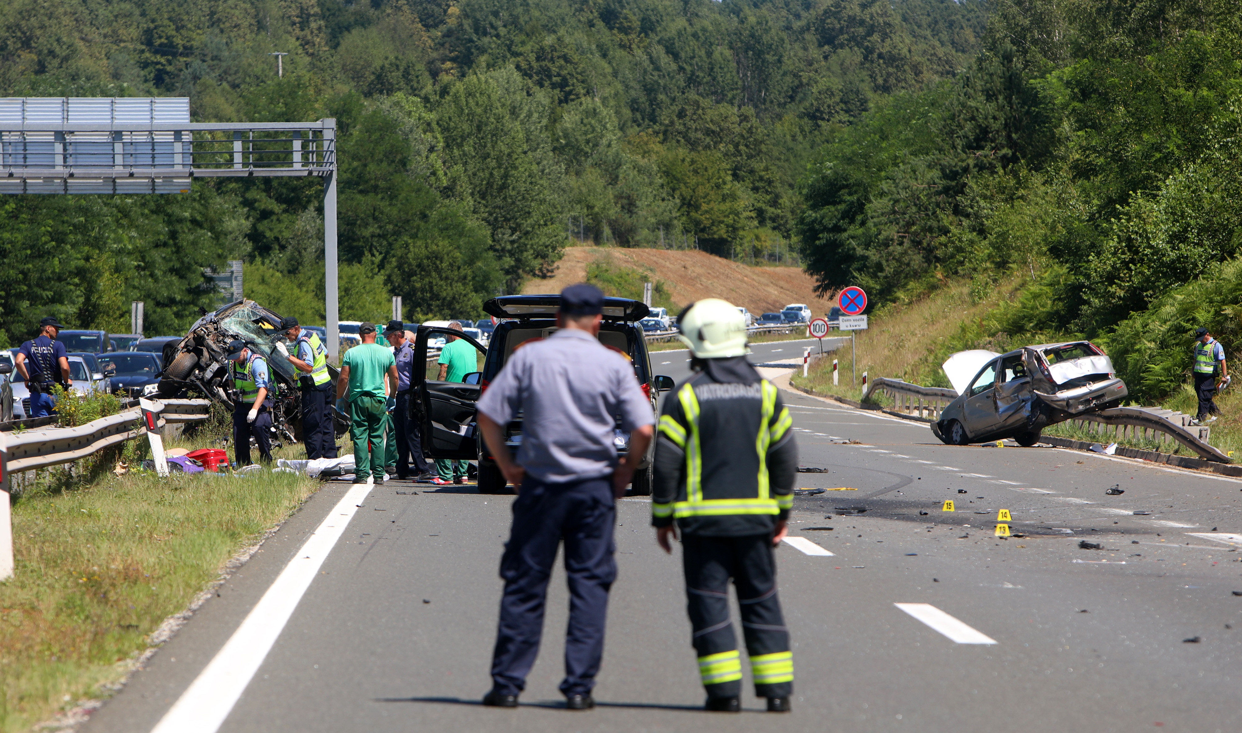 04.08.2022., Novgrad na Dobri - Policijski ocevid na mjestu nesrece. Photo: Kristina Stedul Fabac/PIXSELL