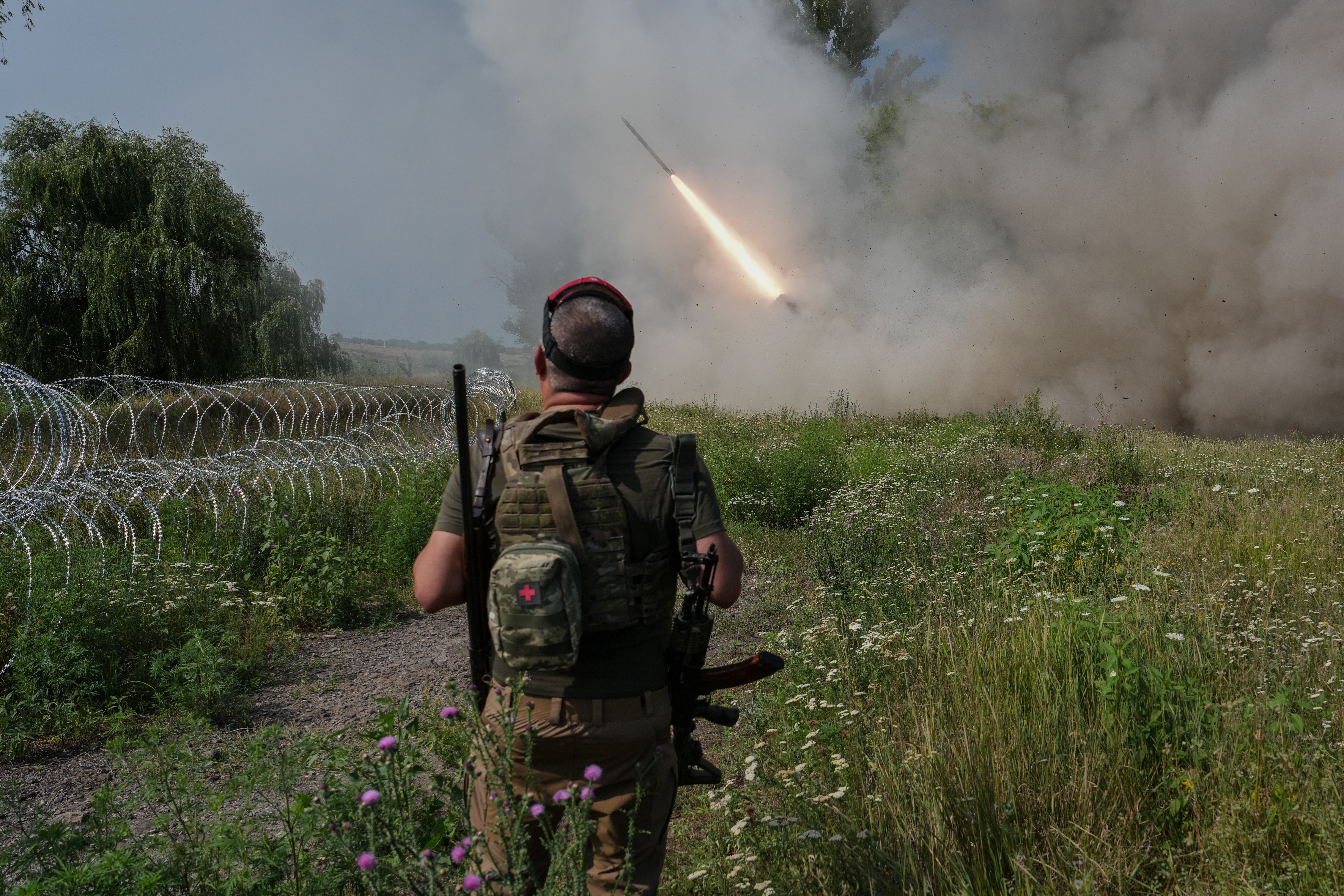 Kramatorsk, Donetsk region, Ukraine, Tuesday, Aug. 4, 2026. (Iryna Rybakova/Ukraine's 93rd Mechanized Brigade via AP)