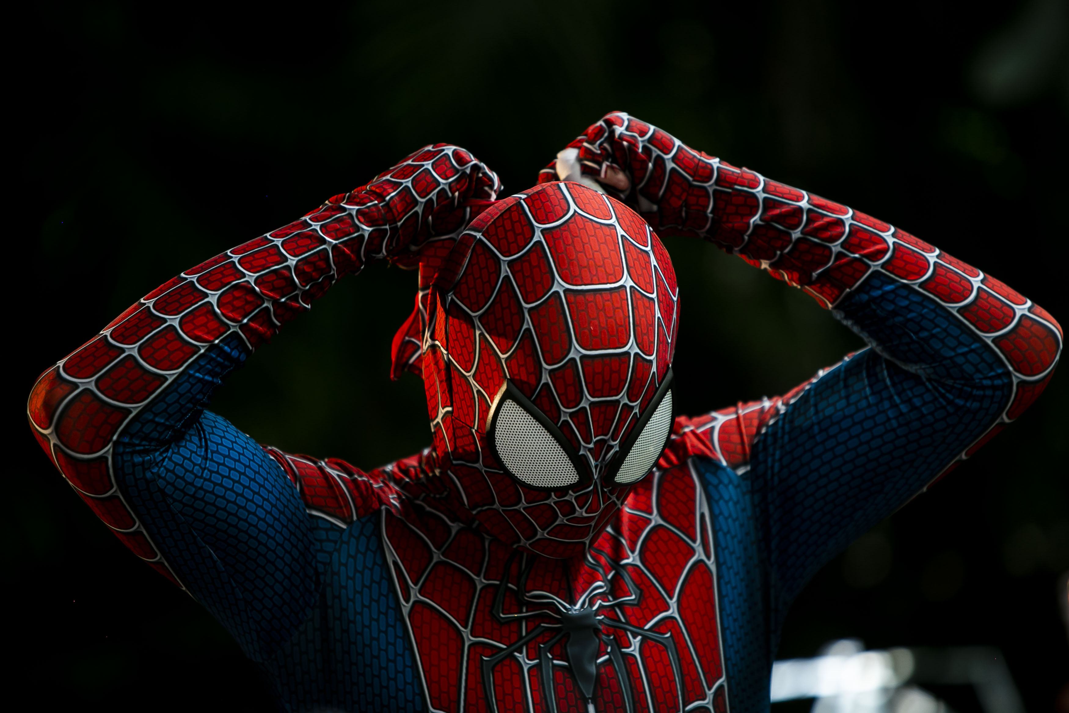 Spiderman. (AP Photo/Bruna Prado)