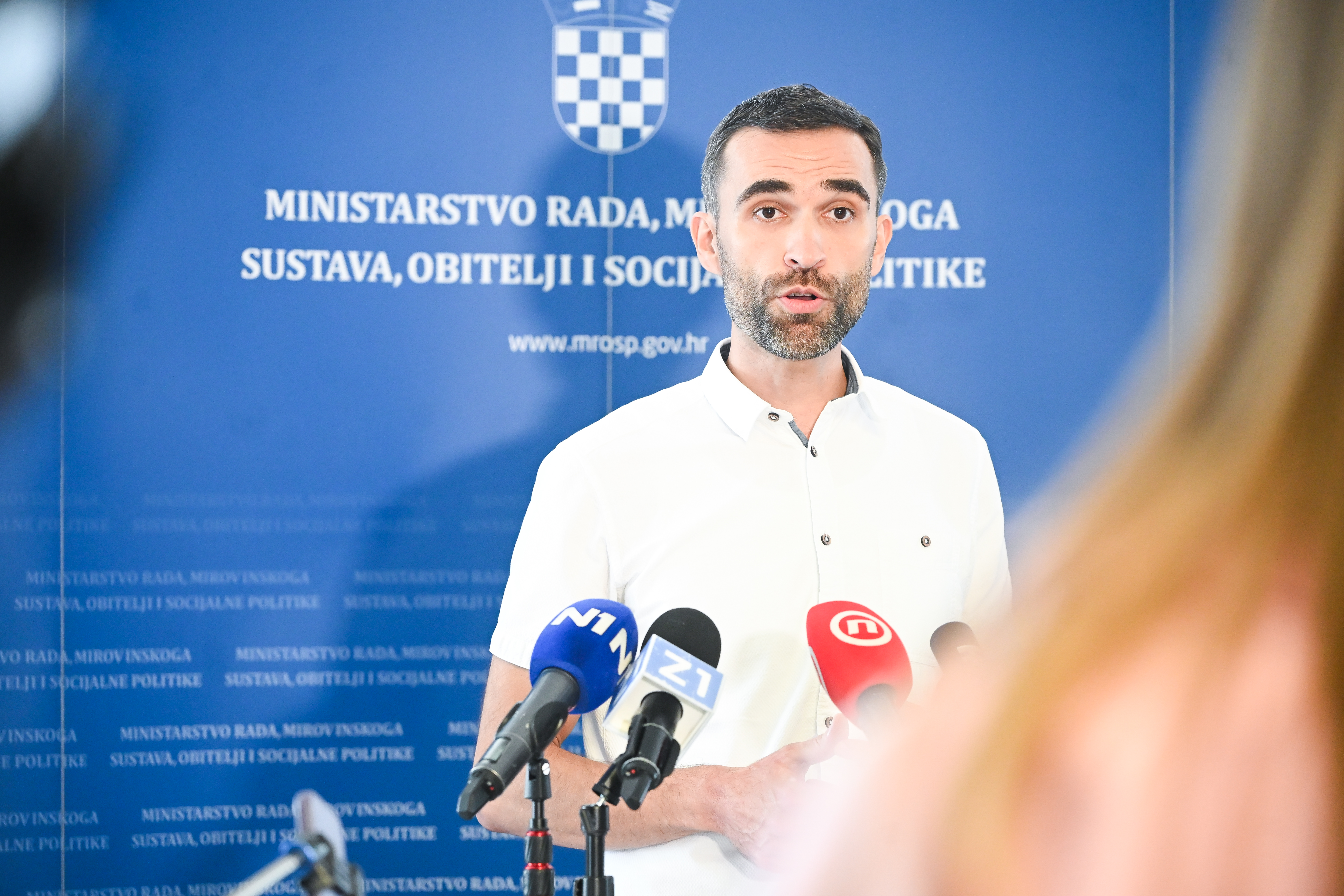 09.06.2026., Zagreb - Izjave nakon sastanka s predstavnicima sindikata javnih sluzbi. Photo: Lucija Ocko/PIXSELL