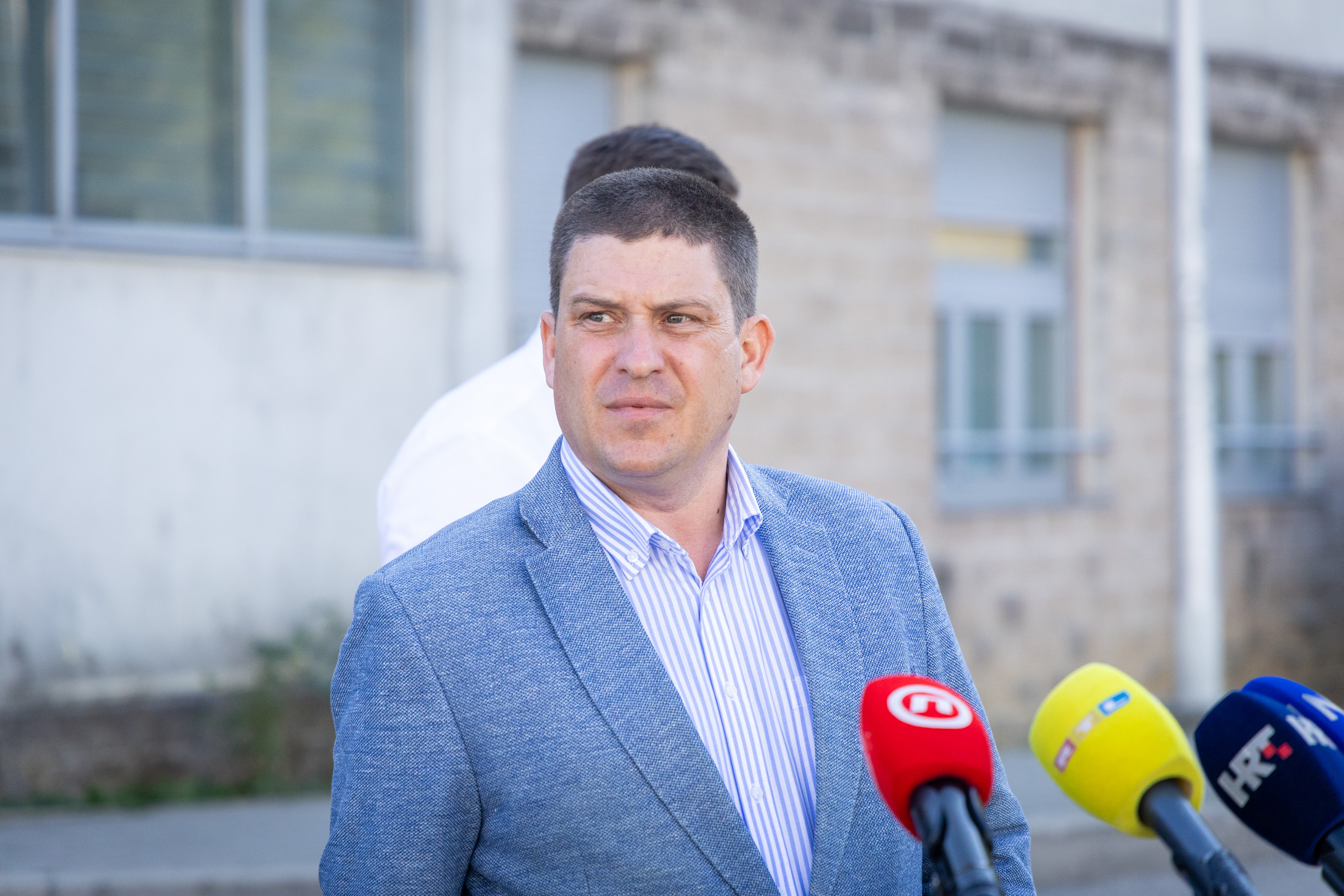 Izjava potpredsjednika Vlade i ministra prometa, mora i infrastrukture Olega Butkovica o teskoj zeljeznickoj nesreci izmedju pruga Sveti ivan Zabno i Gradec. Photo: Mia Slafhauzer/PIXSELL