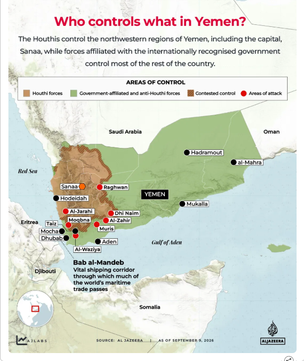 jemen mapa