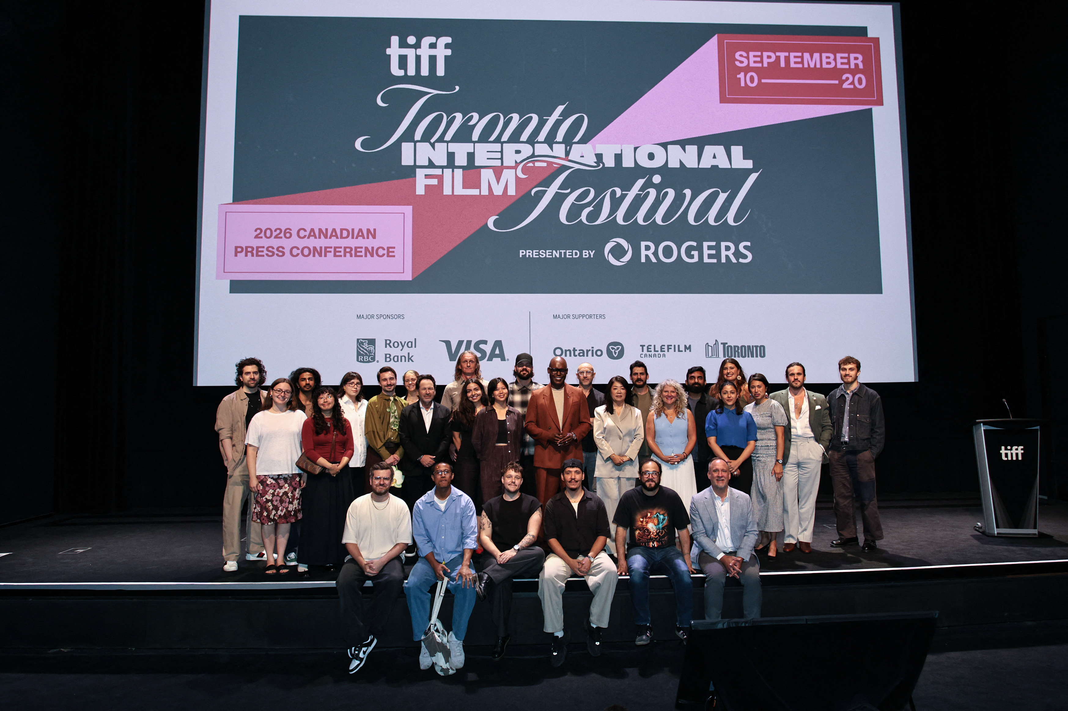TORONTO, ONTARIO - AUGUST 19: Sean Menard, Margaret Rose, Prajj, Sylvia Mok, Tyra Delver, Christian Smith, Maxime Kornachuk, Gabrielle Côté, Barry Avrich, Serville Poblete, Sam Dunn, Victoria Sequeira, Ashley Duong, A.C. Birch