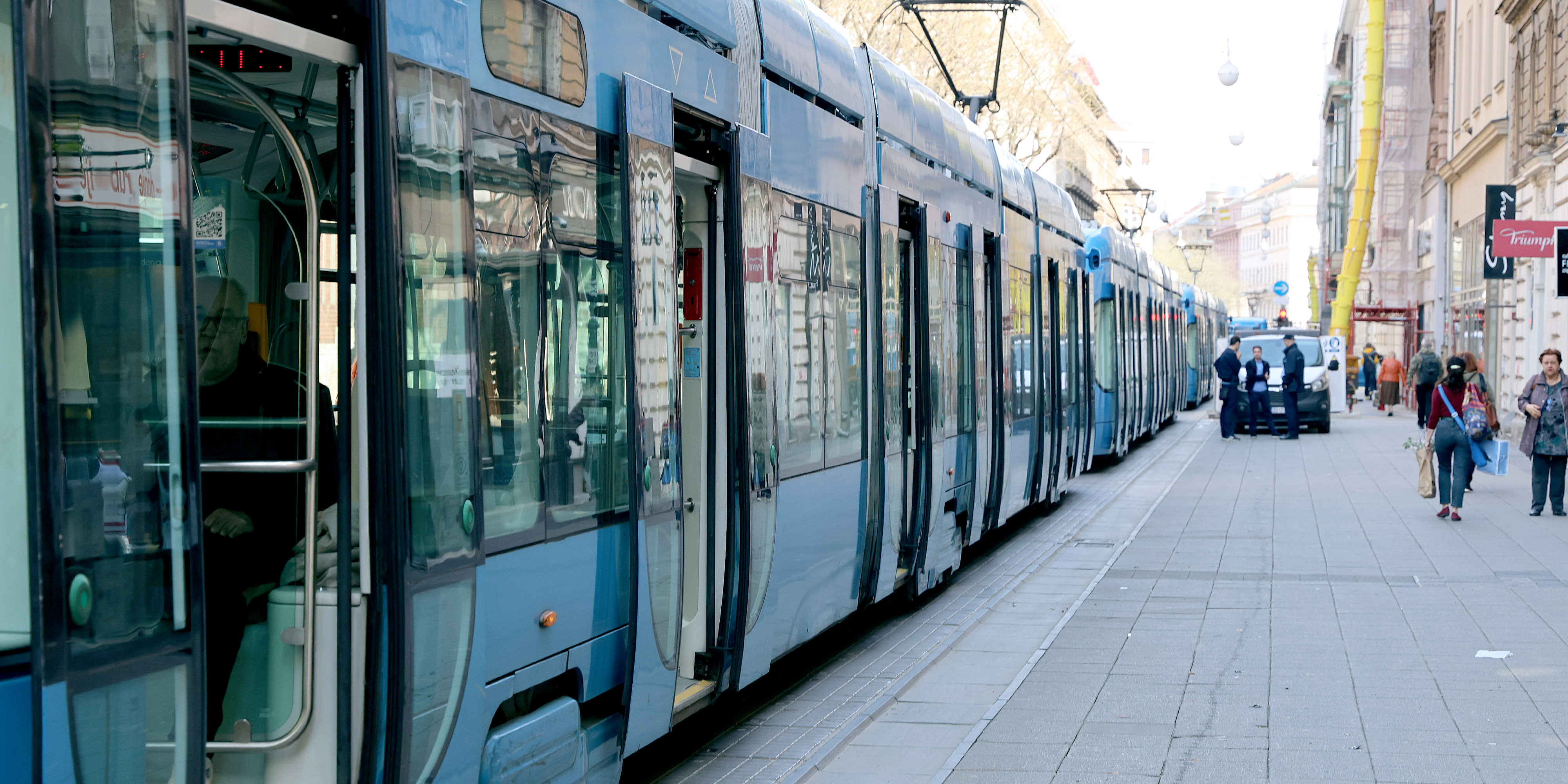 tramvaji, zastoj