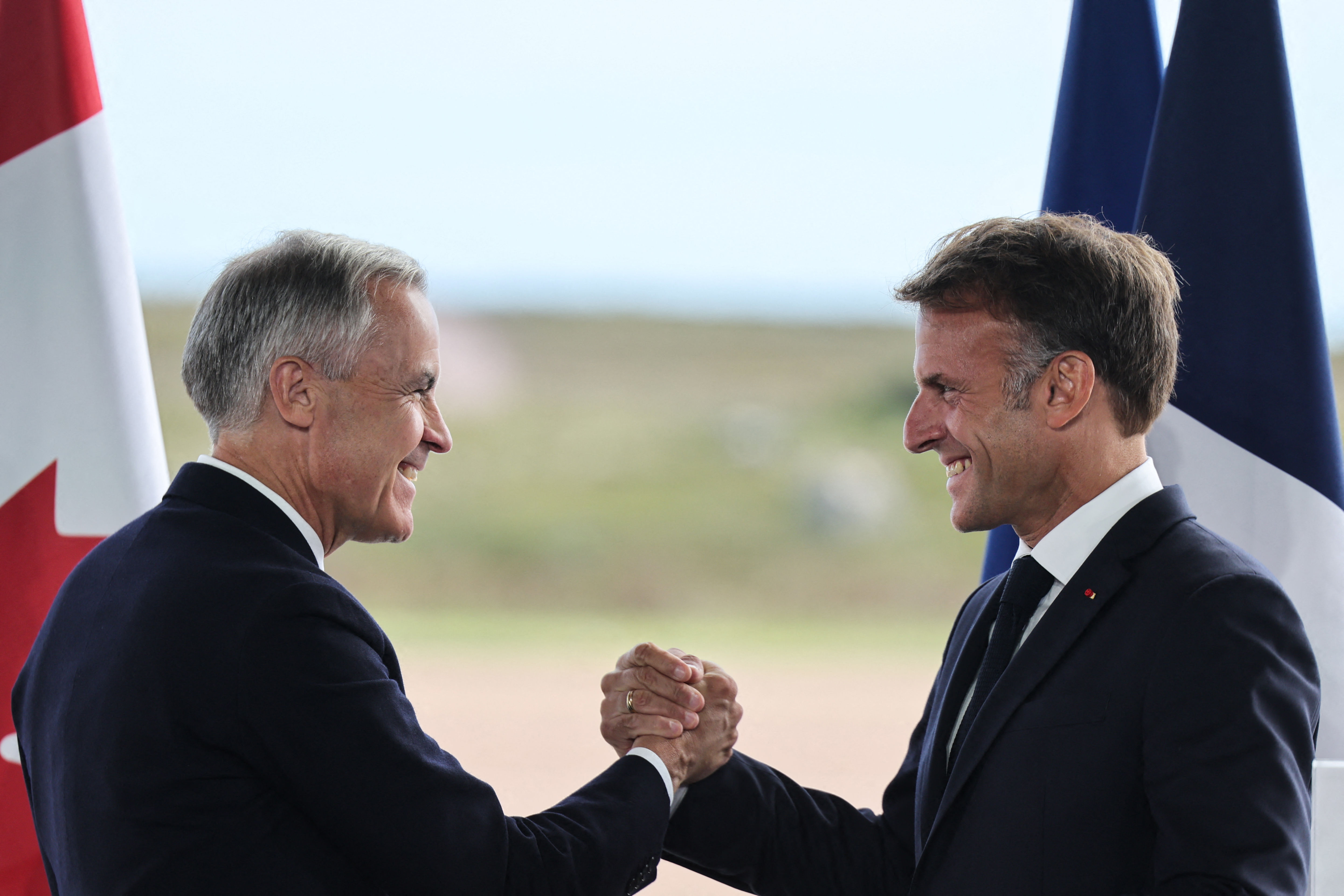 Emmanuel Macron Mark Carney