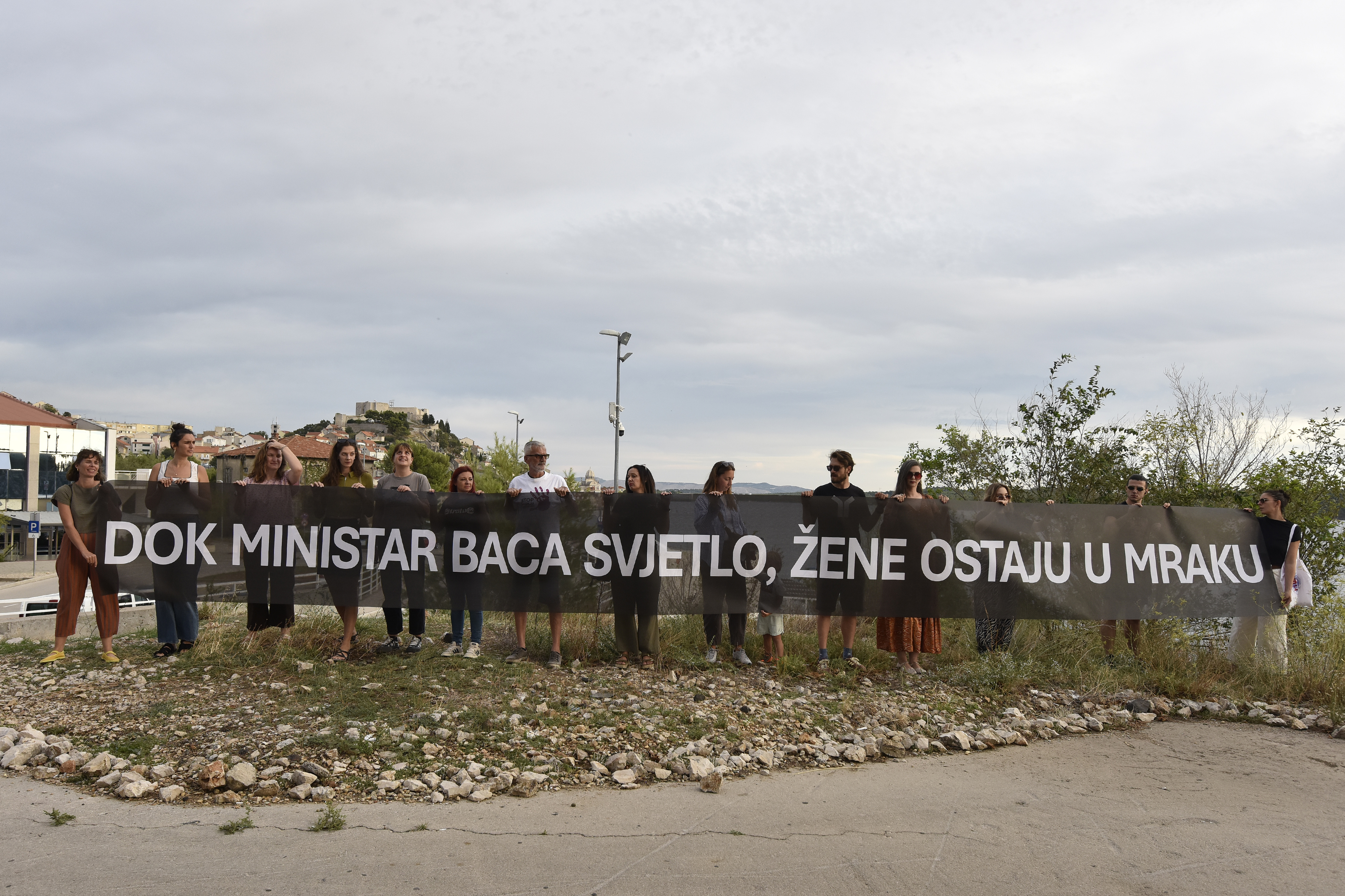 Obiljezavanje Nacionalnog dana borbe protin nasilja nad zenama. Photo: Hrvoje Jelavic/PIXSELL
