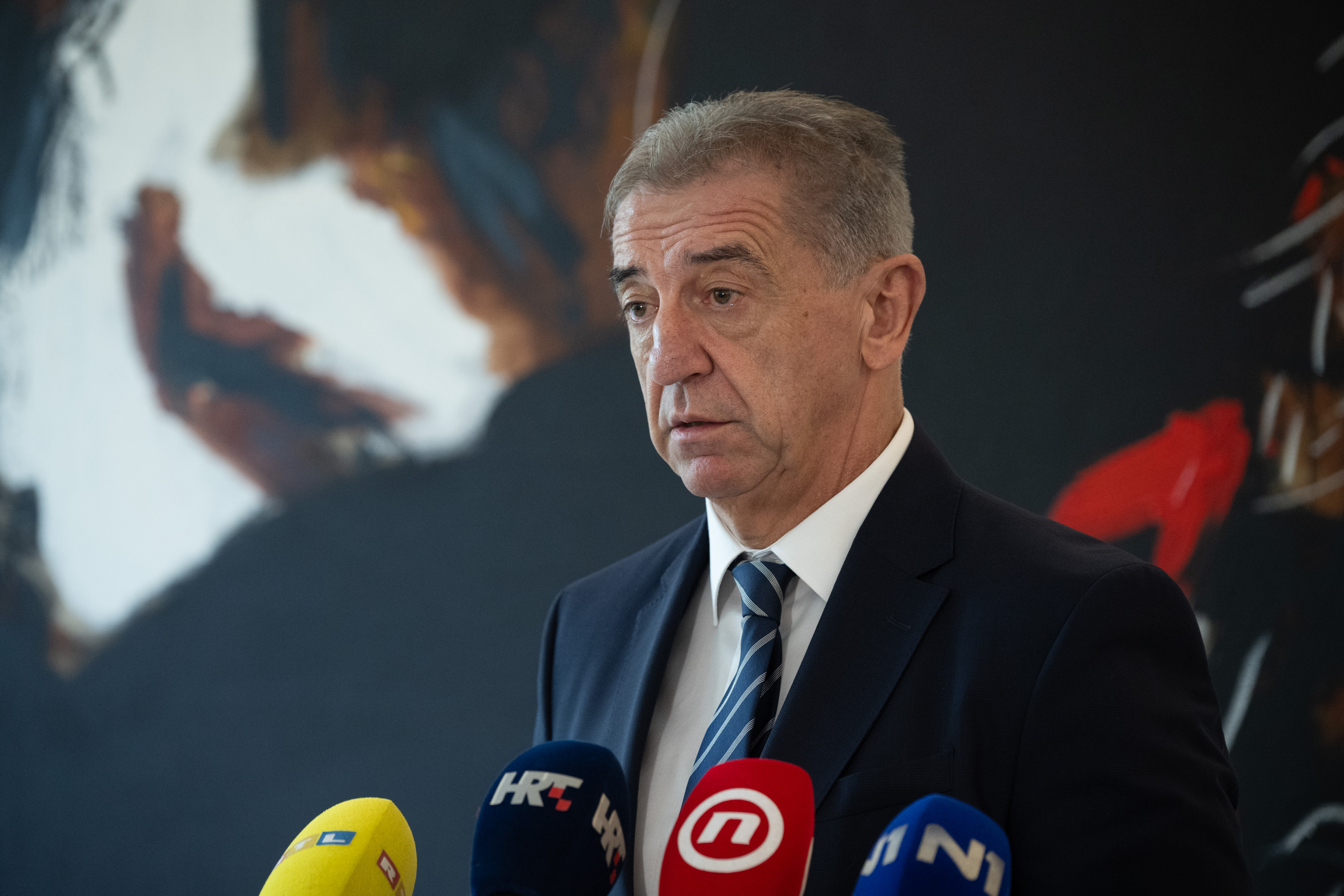 15.11.2024., Zagreb - . Darko Milinovic dao izjavu o Viliju Berosu. Photo: Davor Puklavec/PIXSELL