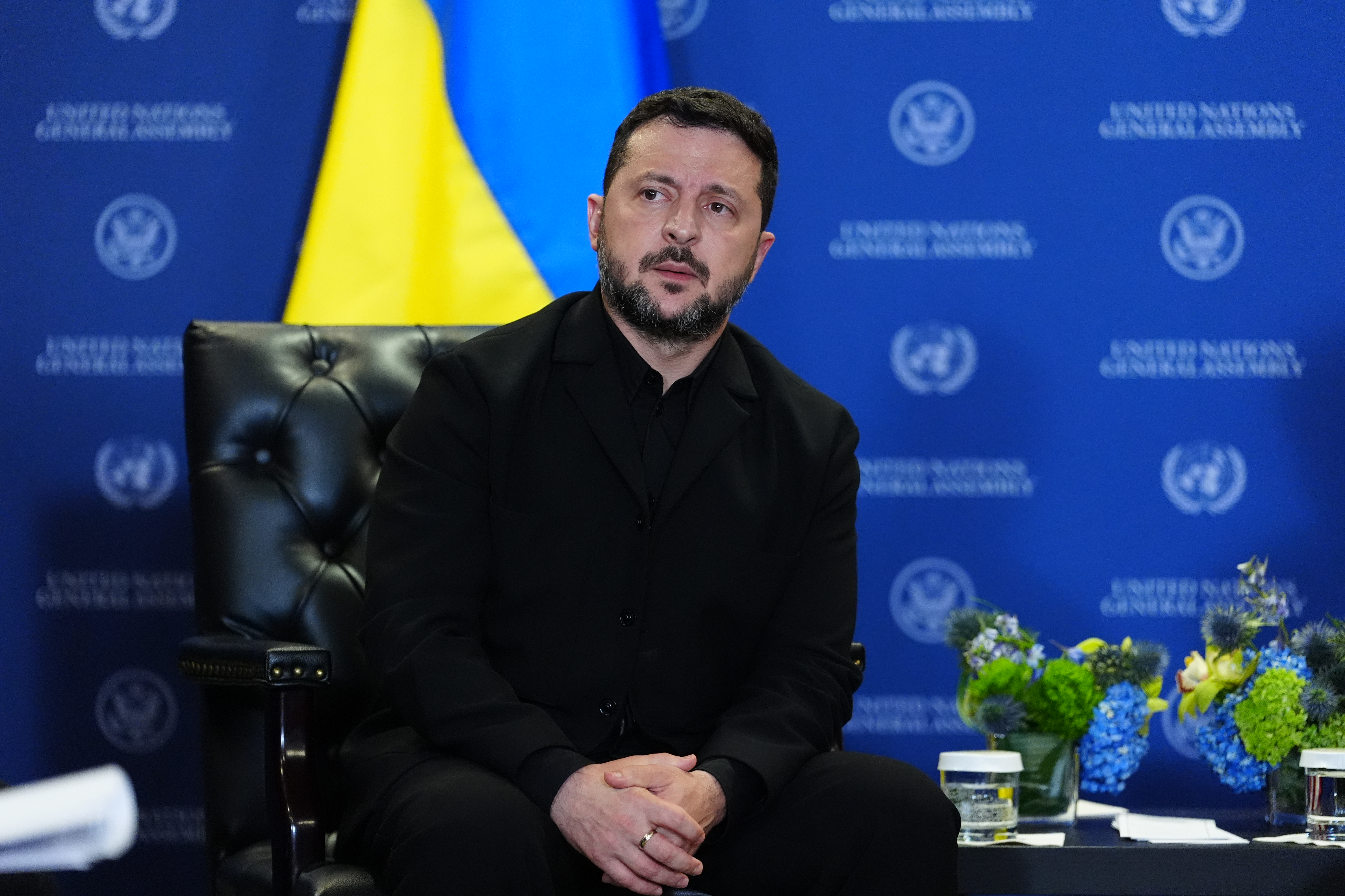 Ukraine's President Volodymyr Zelenskyy. (AP Photo/Julia Demaree Nikhinson)