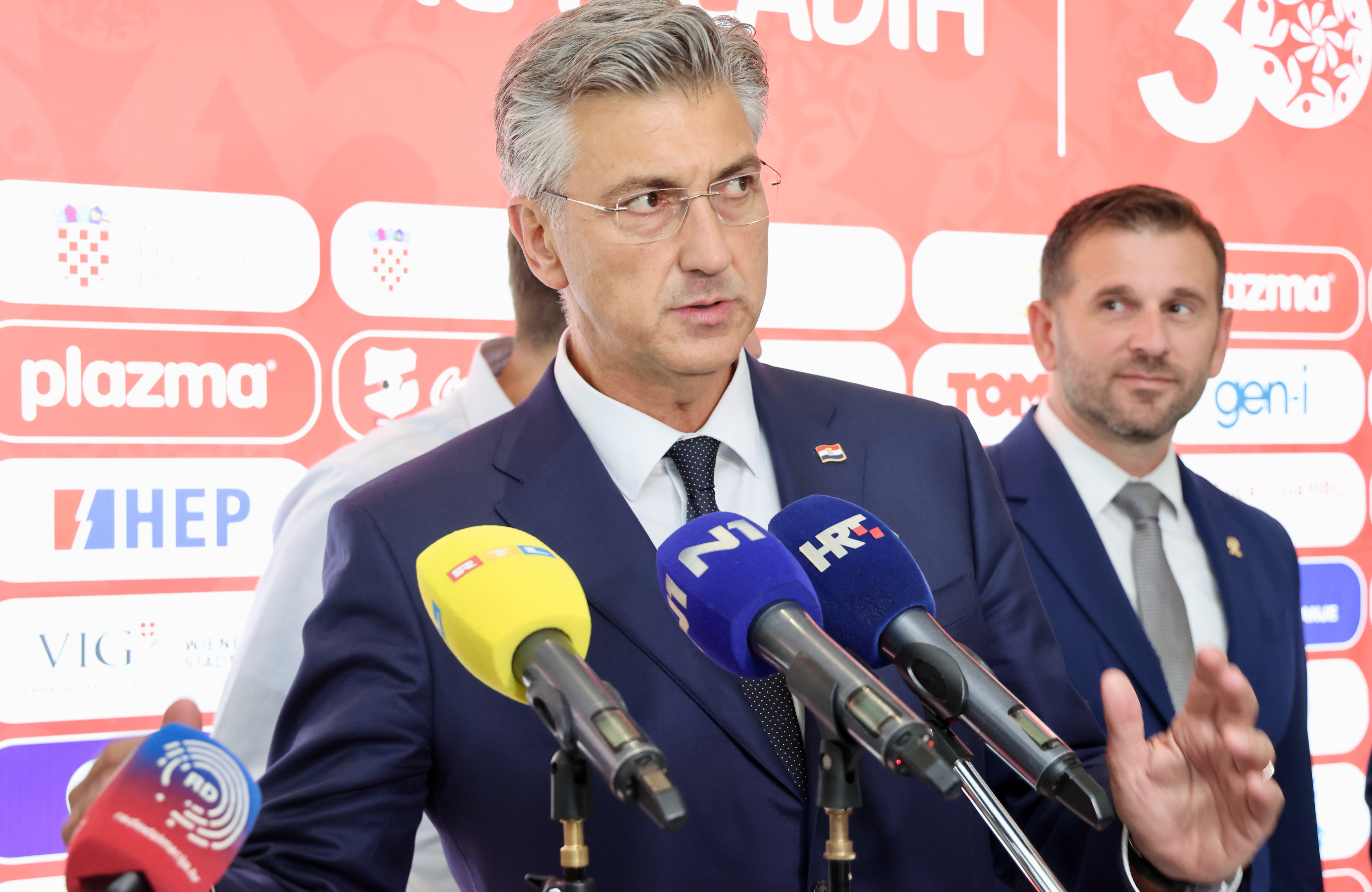 20.08.2026.,Split- predsjednik Vlade RH Andrej Plenkovic i Tomislav Suta Photo: Ivo Cagalj/PIXSELL