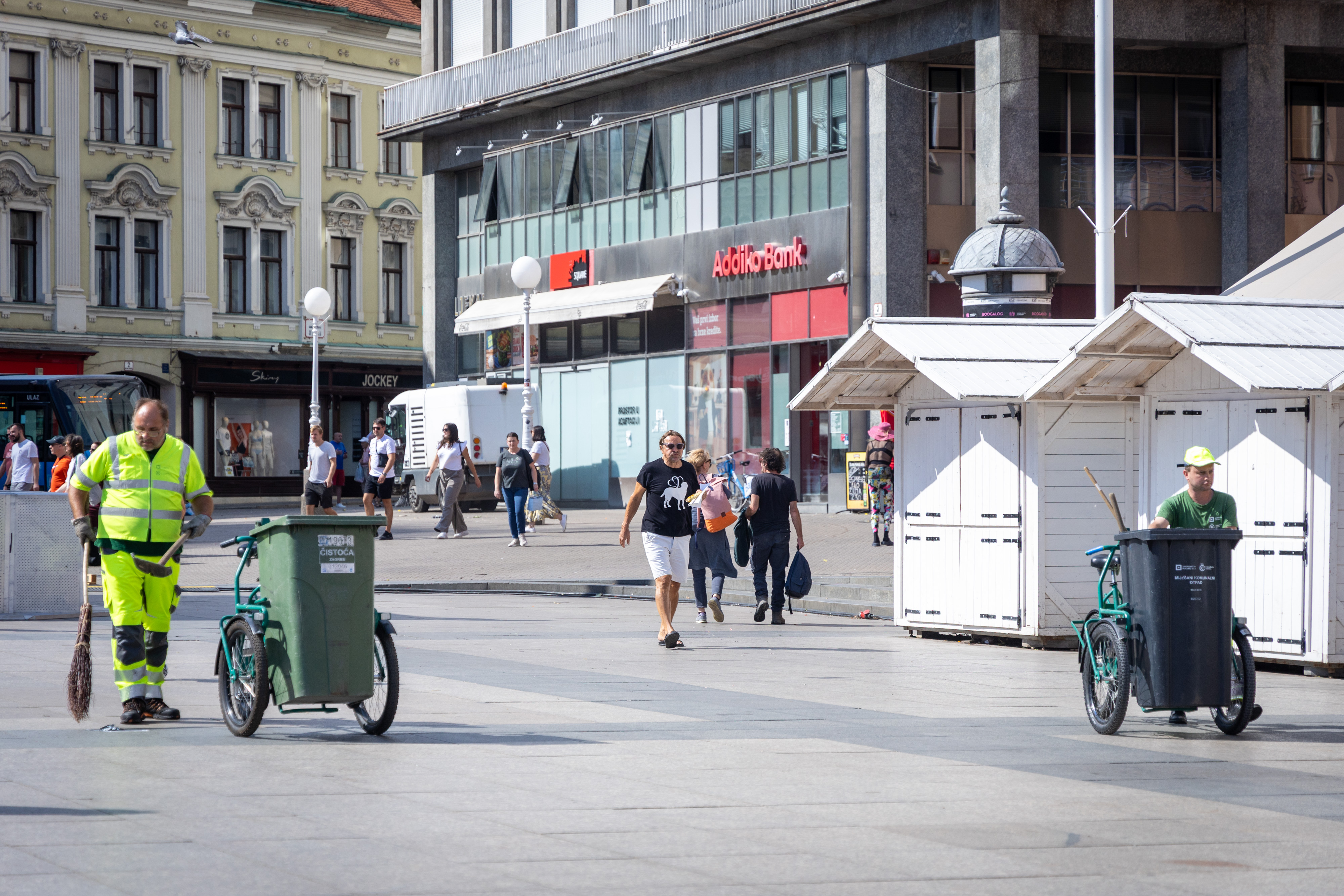 05.09.2026., Zagreb - Prosvjednici za Liku i Gospic ostavili su vrlo male kolicine smeca Photo: Mia Slafhauzer/PIXSELL