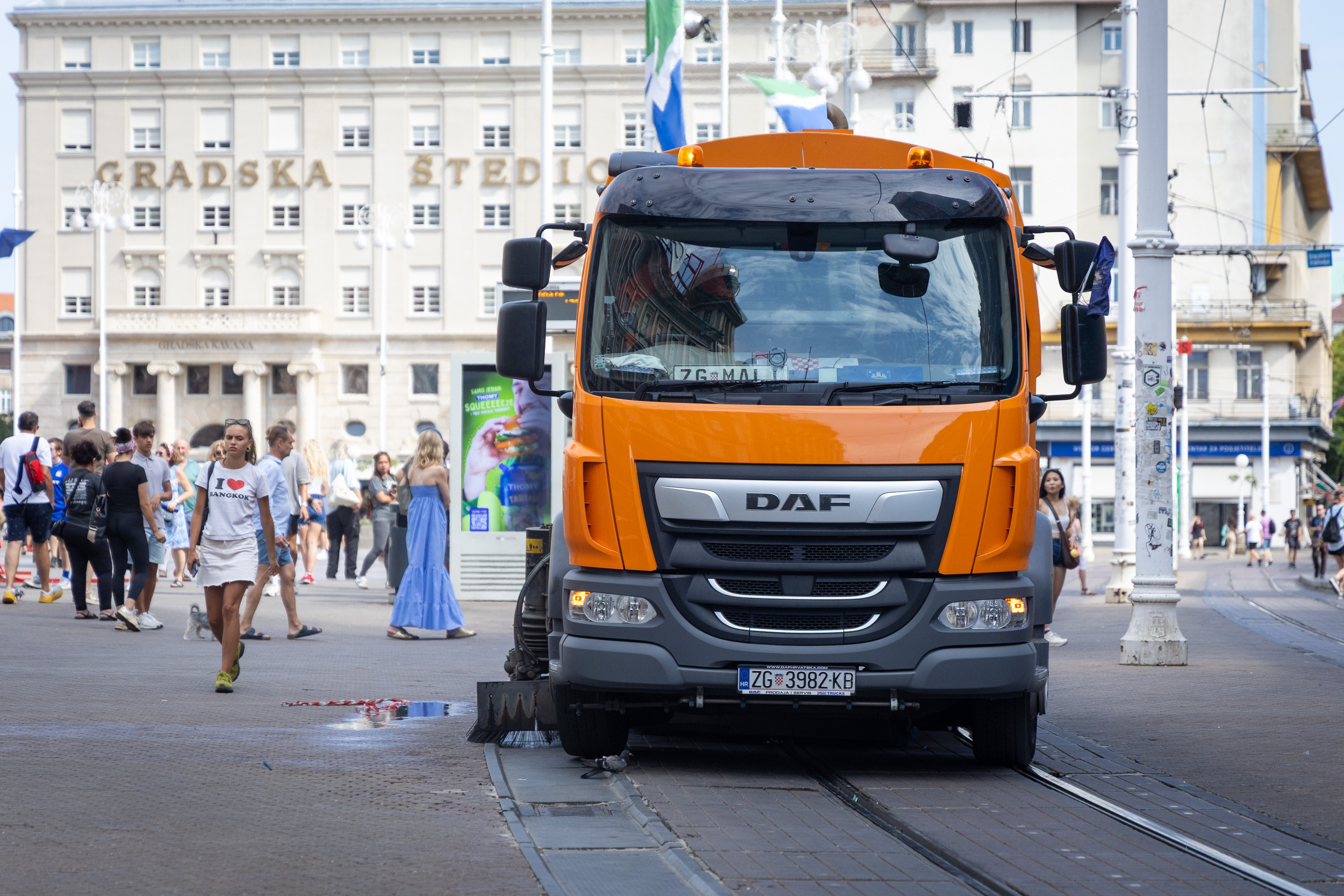 05.09.2026., Zagreb - Prosvjednici za Liku i Gospic ostavili su vrlo male kolicine smeca Photo: Mia Slafhauzer/PIXSELL
