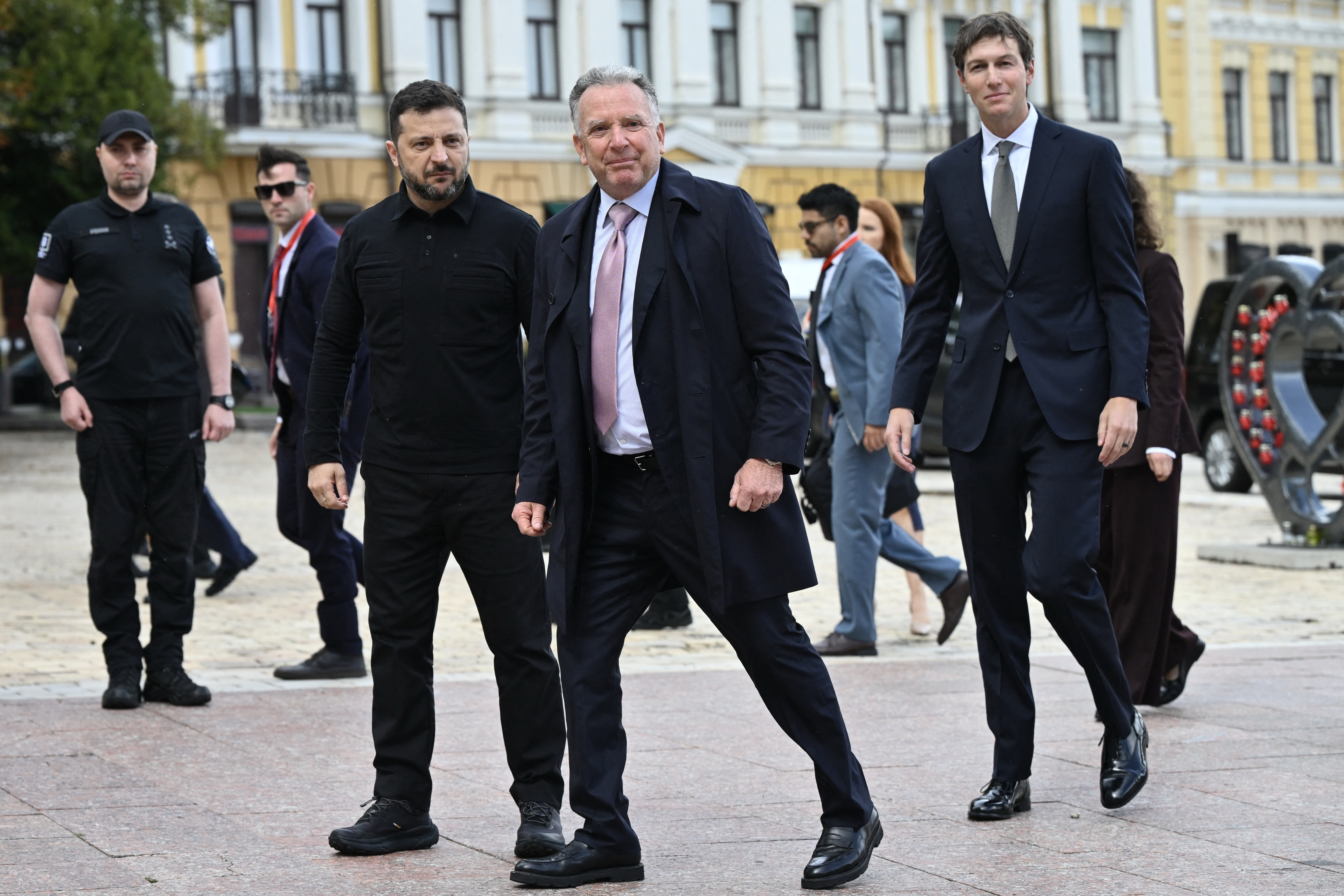 Volodimir Zelenski, Steve Witkoff, Jared Kushner