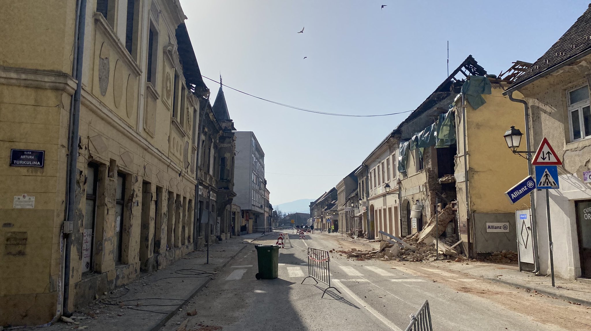 potres, Petrinja, centar Petrinje