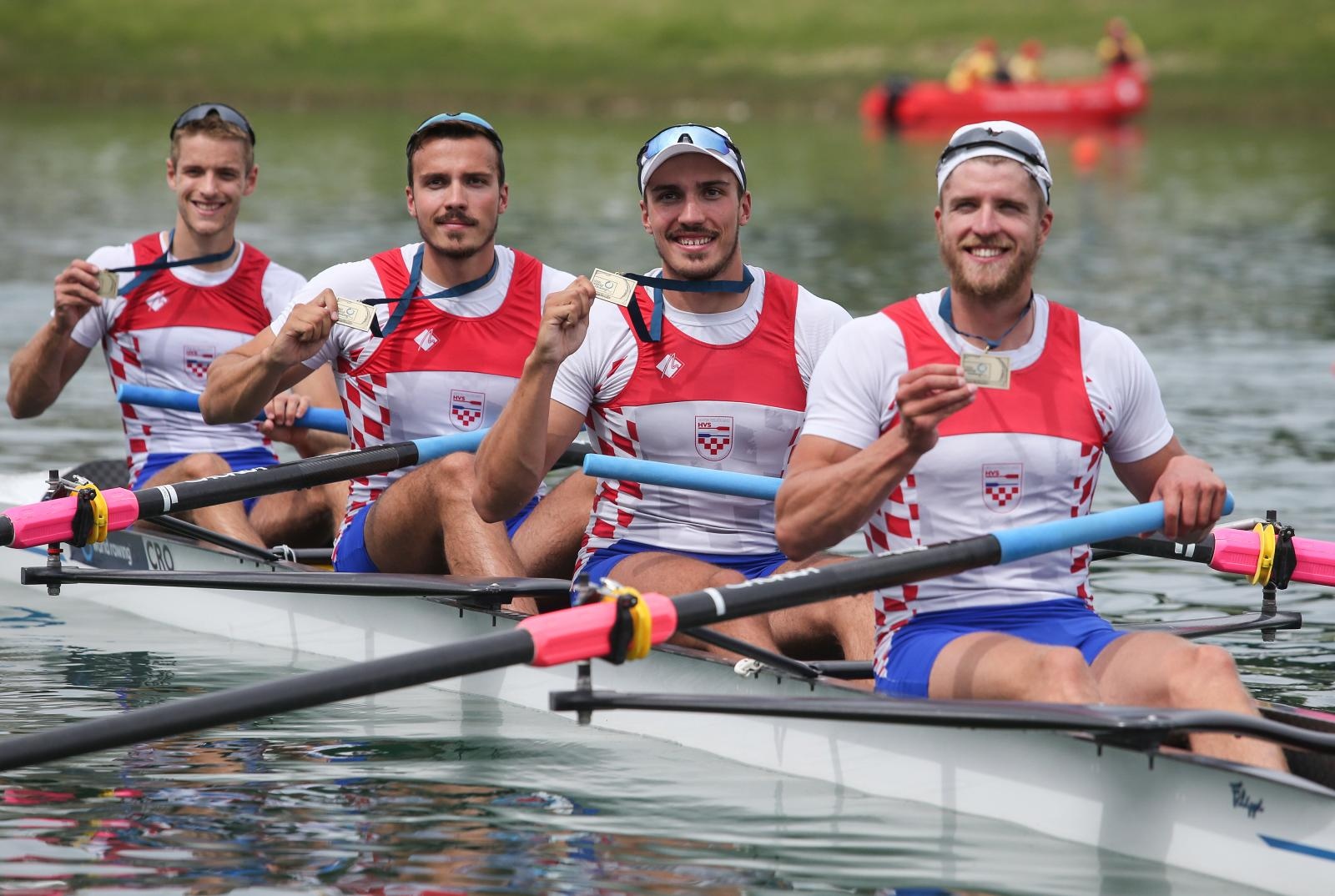 Zagreb: Hrvatski četverac osvojio broncu na Svjetskom veslačkom kupu na Jarunu
