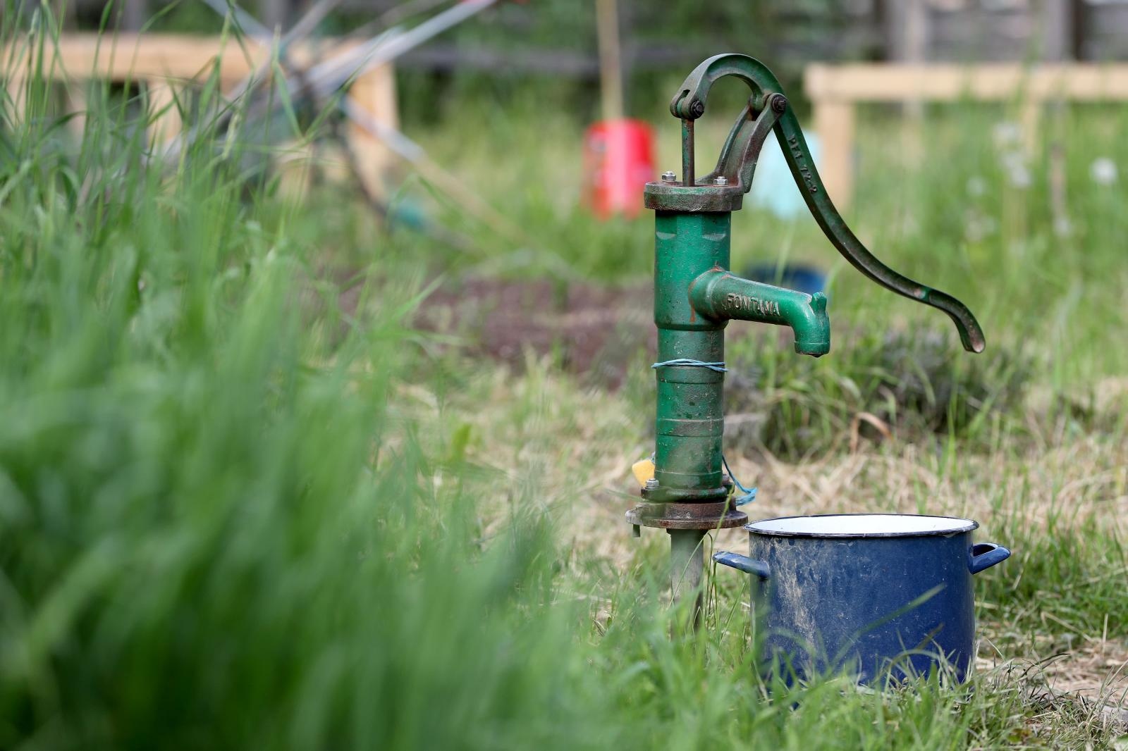željezni martin, pumpa za vodu