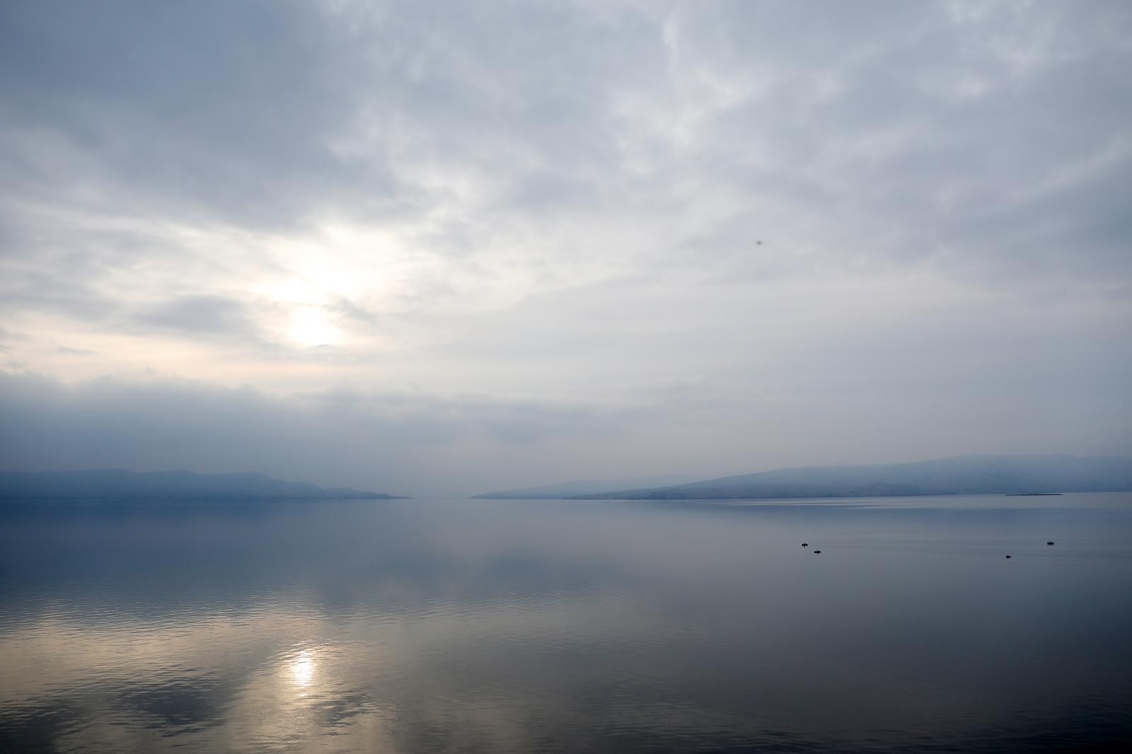sunce, senj, oblaci, oblak, magla, Jadransko more, pučina, more