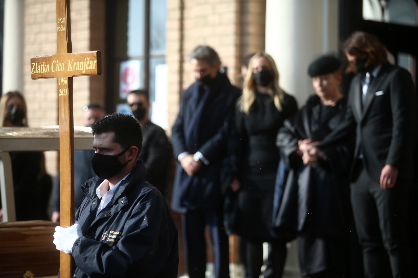 Sprovod velikana hrvatskog nogometa Zlatka Kranjčara na zagrebačkom groblju Mirogoj