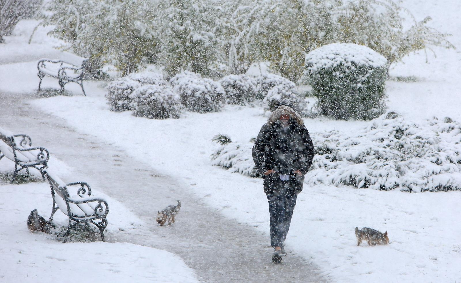 snijeg, Karlovac, travanj