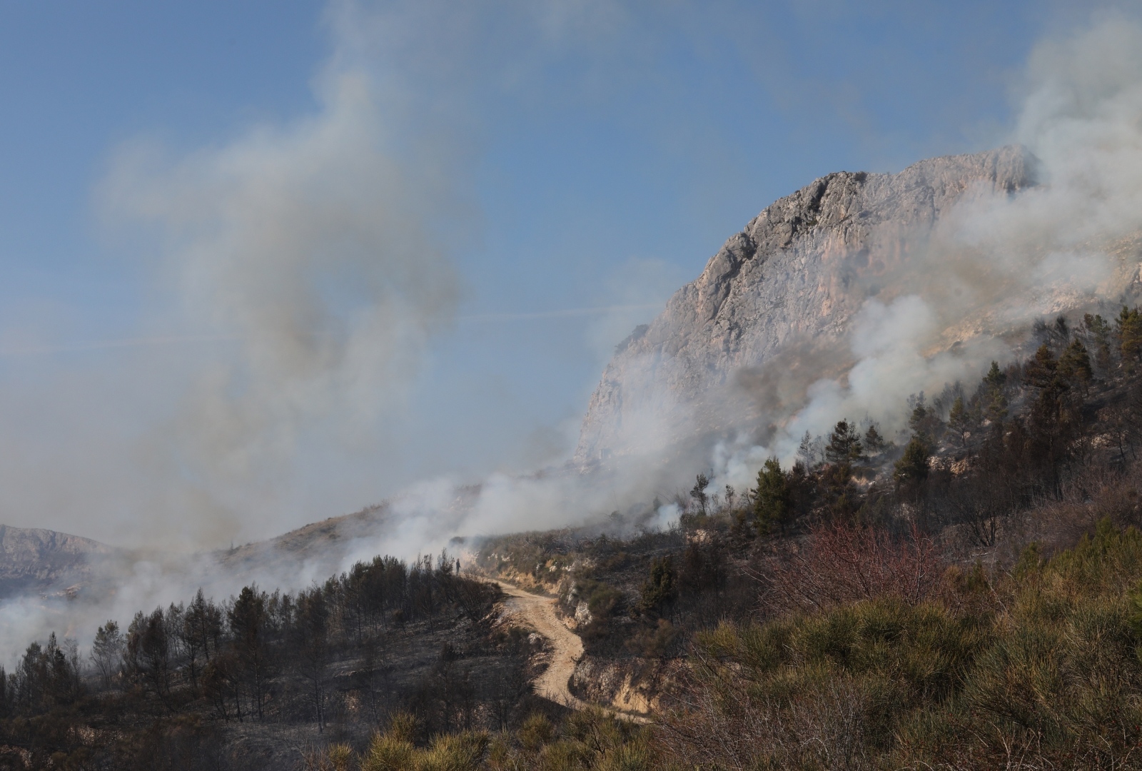 Vatrogasci se bore s vatrom iznad Podstrane