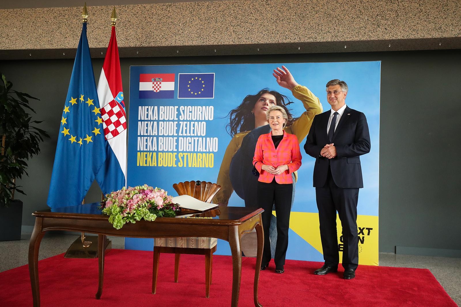 Predsjednica Europske komisije Ursula von der Leyen u posjetu Hrvatskoj