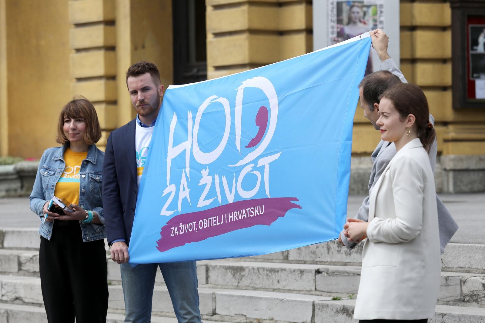 Zagreb: Aktivisti Hoda za život, obitelj i Hrvatsku najavili Hod za život 27. lipnja