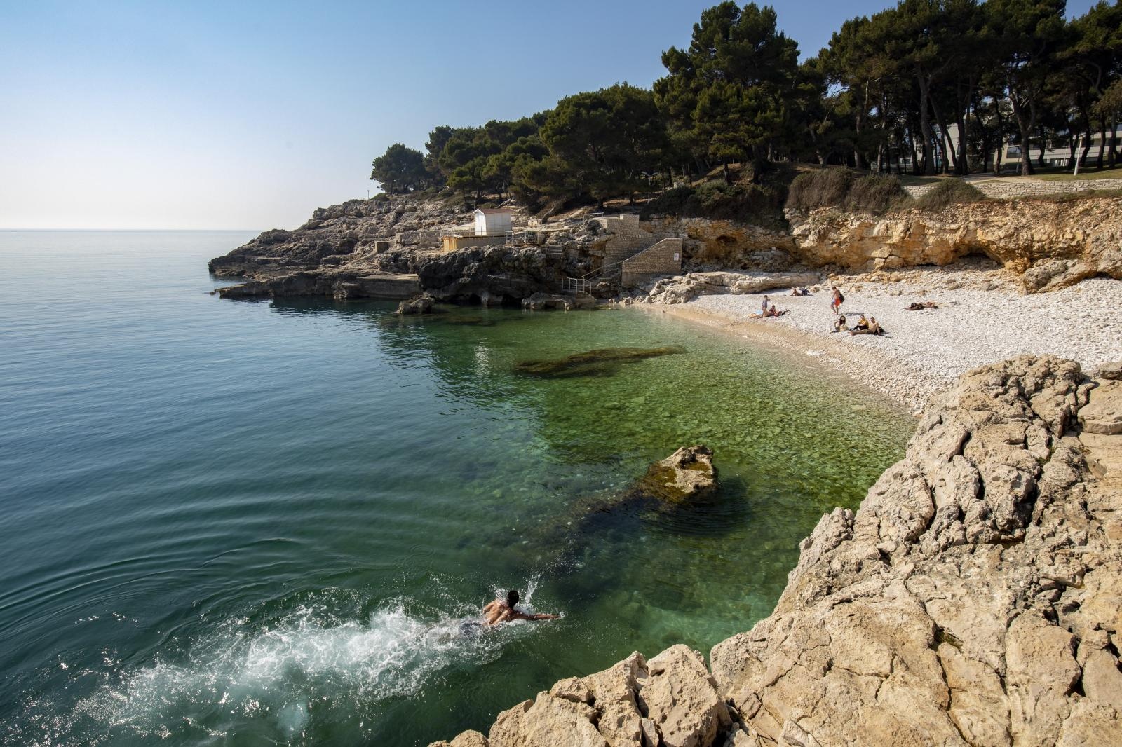 Verudela, plaža, istra, pula