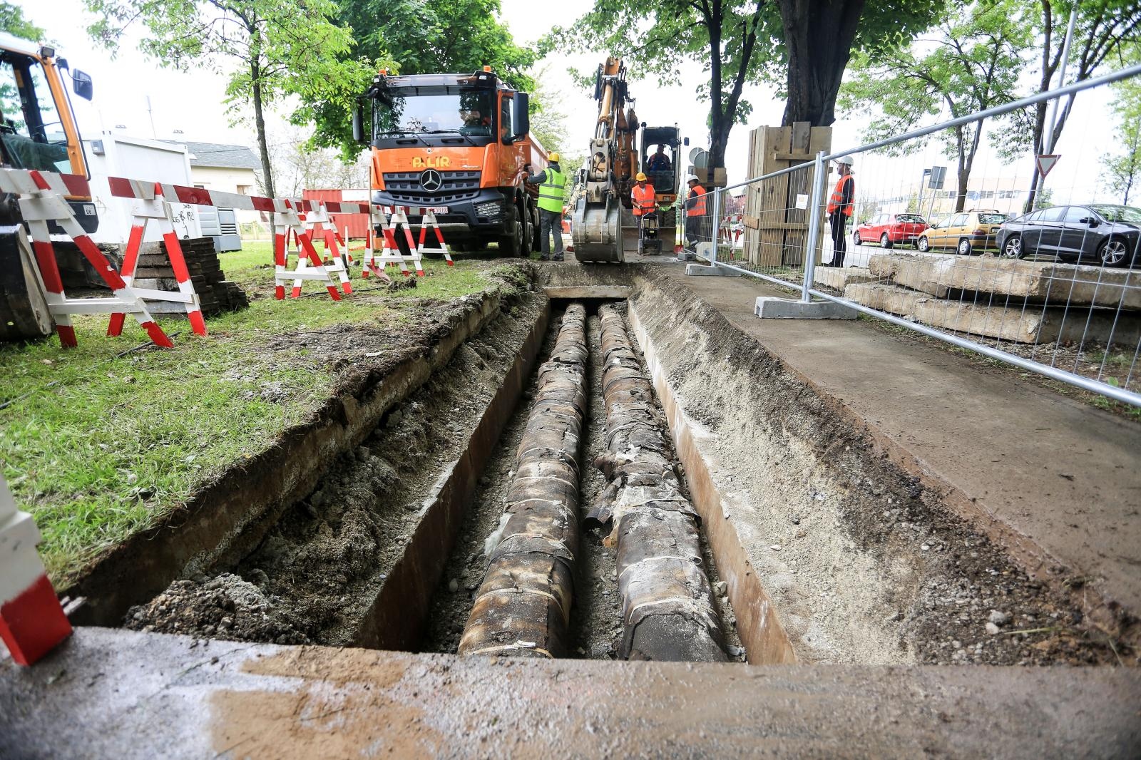 HEP toplinarstvo, dugave, radovi, cijevi