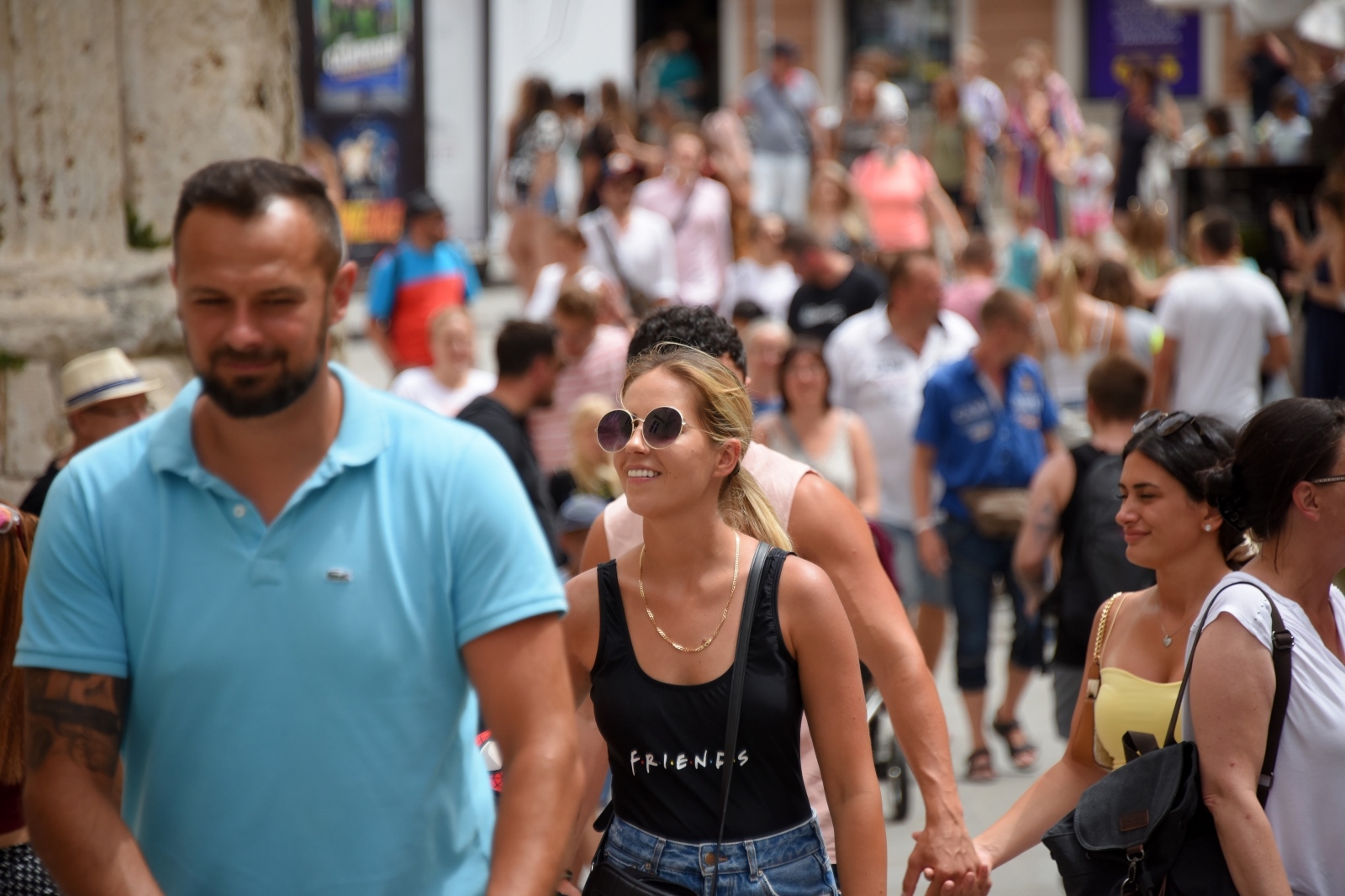 Pula: Turisti u gradu