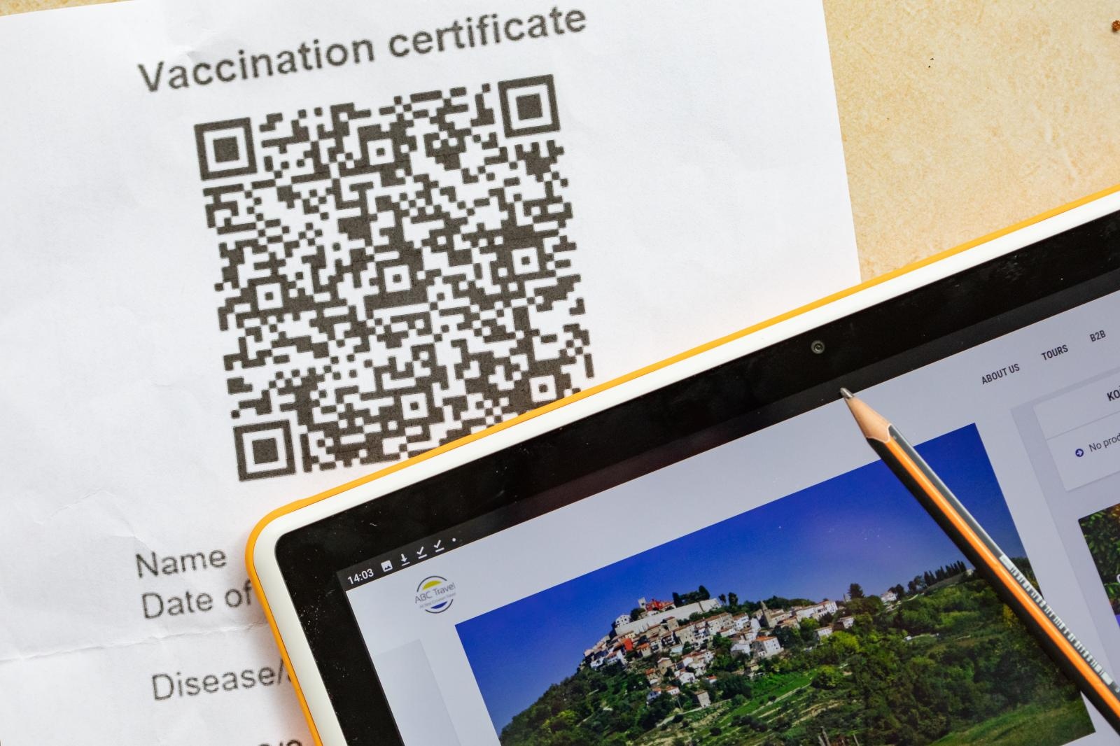 Dubrovnik: Ilustracija za Covid putovnicu.