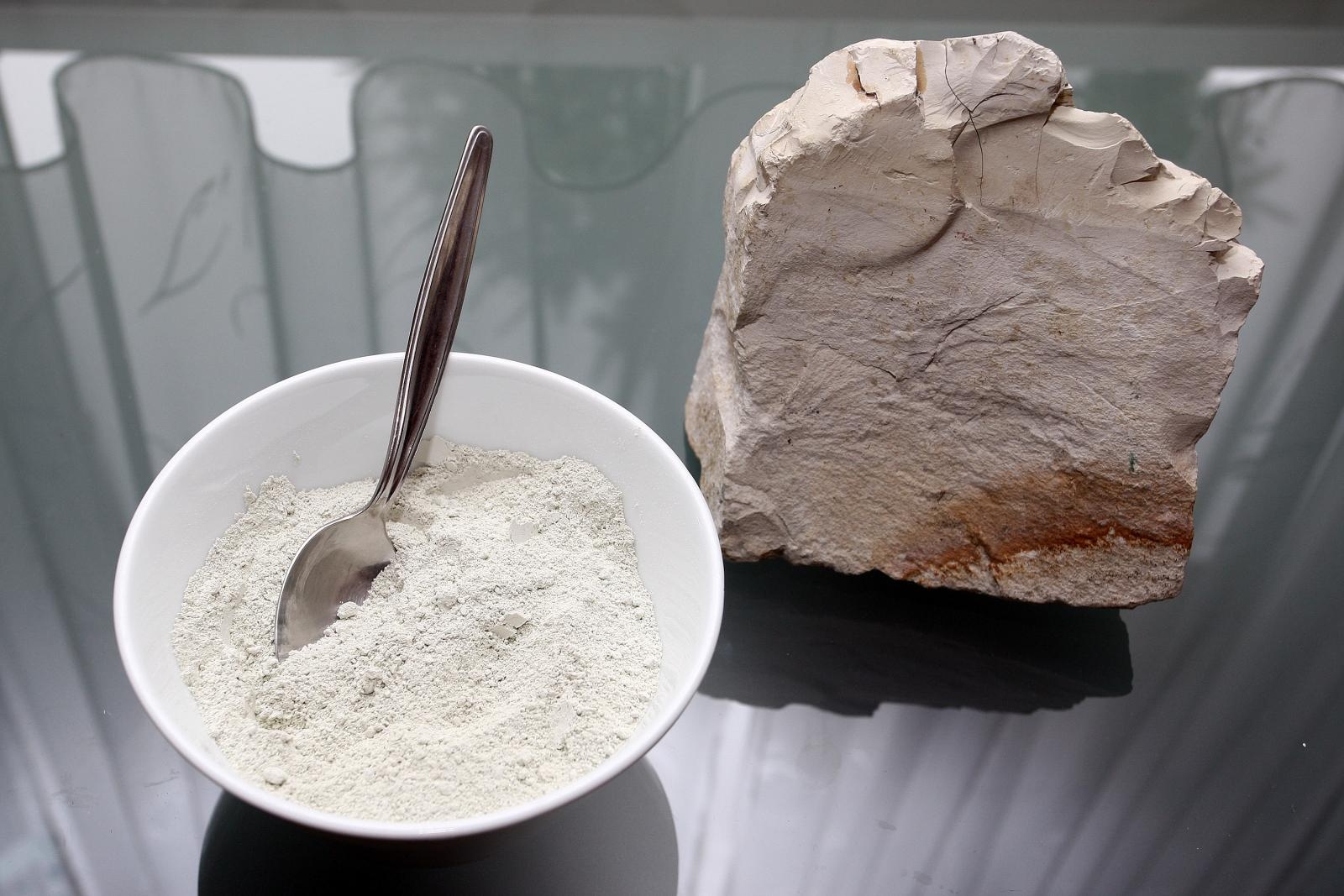 zeolit, mineral, prah