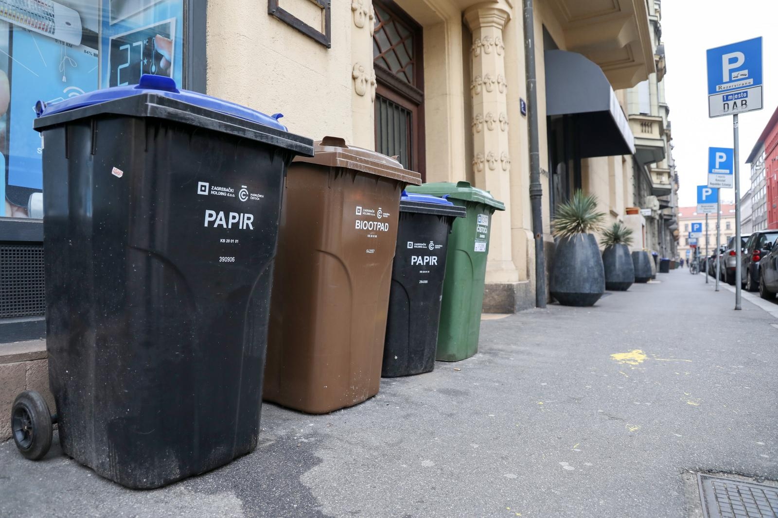 Kante za smeće u Zagrebu
