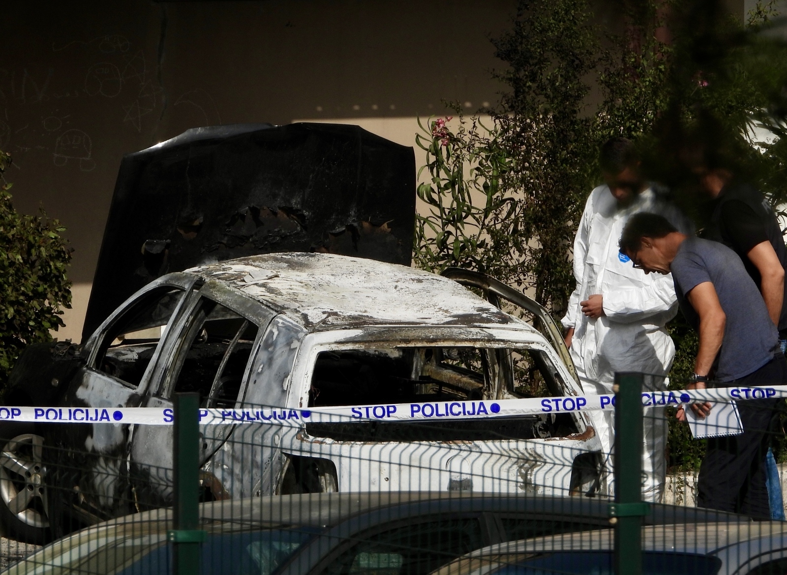 Split: Tijekom noći na parkiralištu izgorio automobil