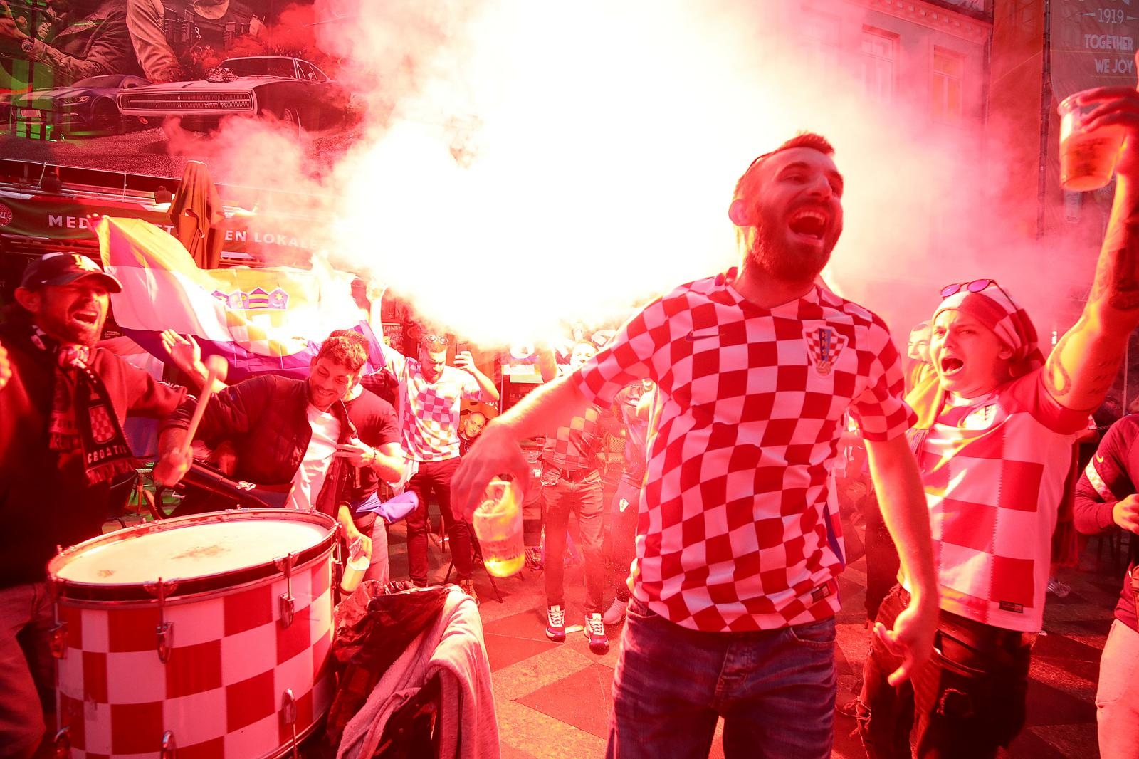Hrvatski navijači u Kopenhagenu napravili pravu feštu