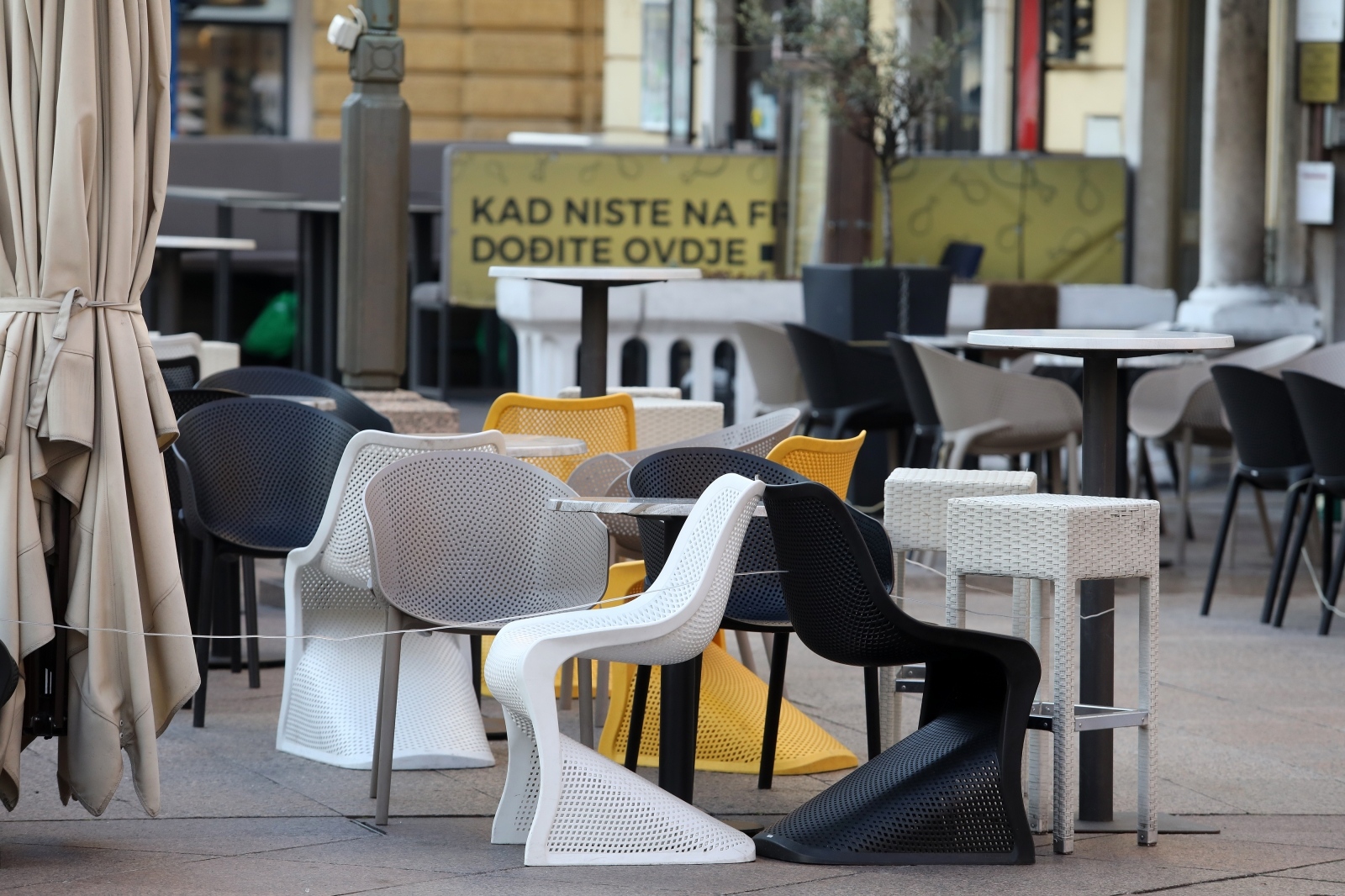 rijeka, lockdown, terasa