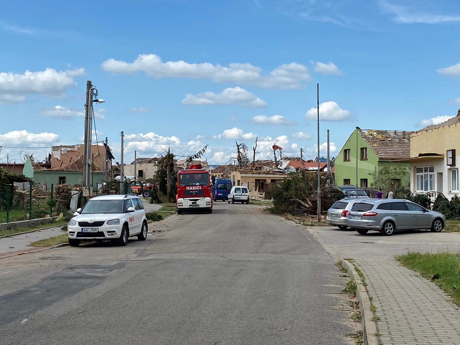 Hrušky, češka, tornado