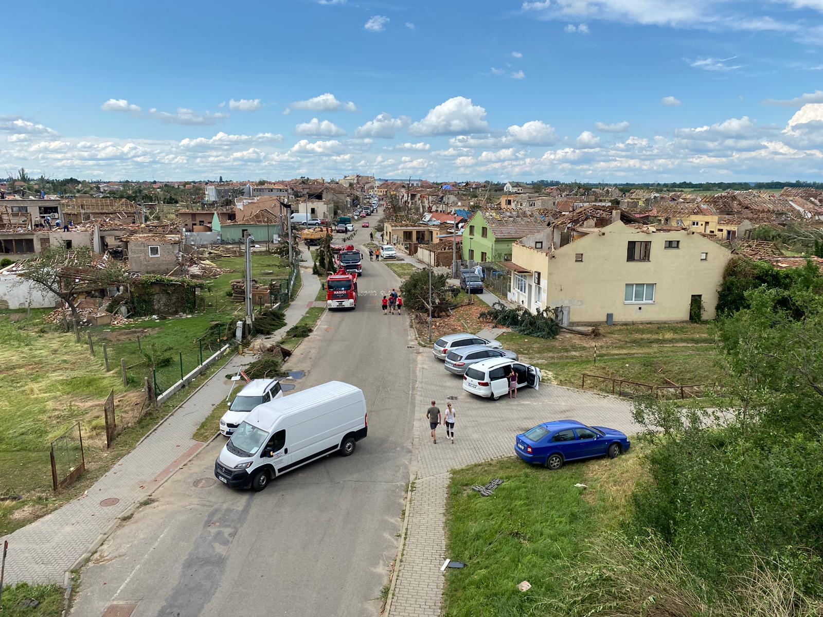 Hrušky, češka, tornado