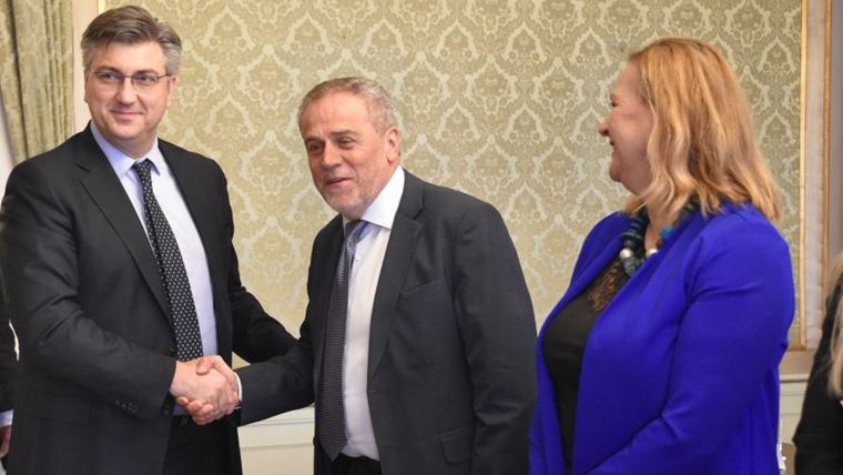 Andrej Plenković i MIlan Bandić