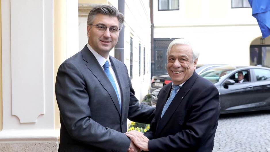 Andrej Plenković i Prokopios Pavlopoulos