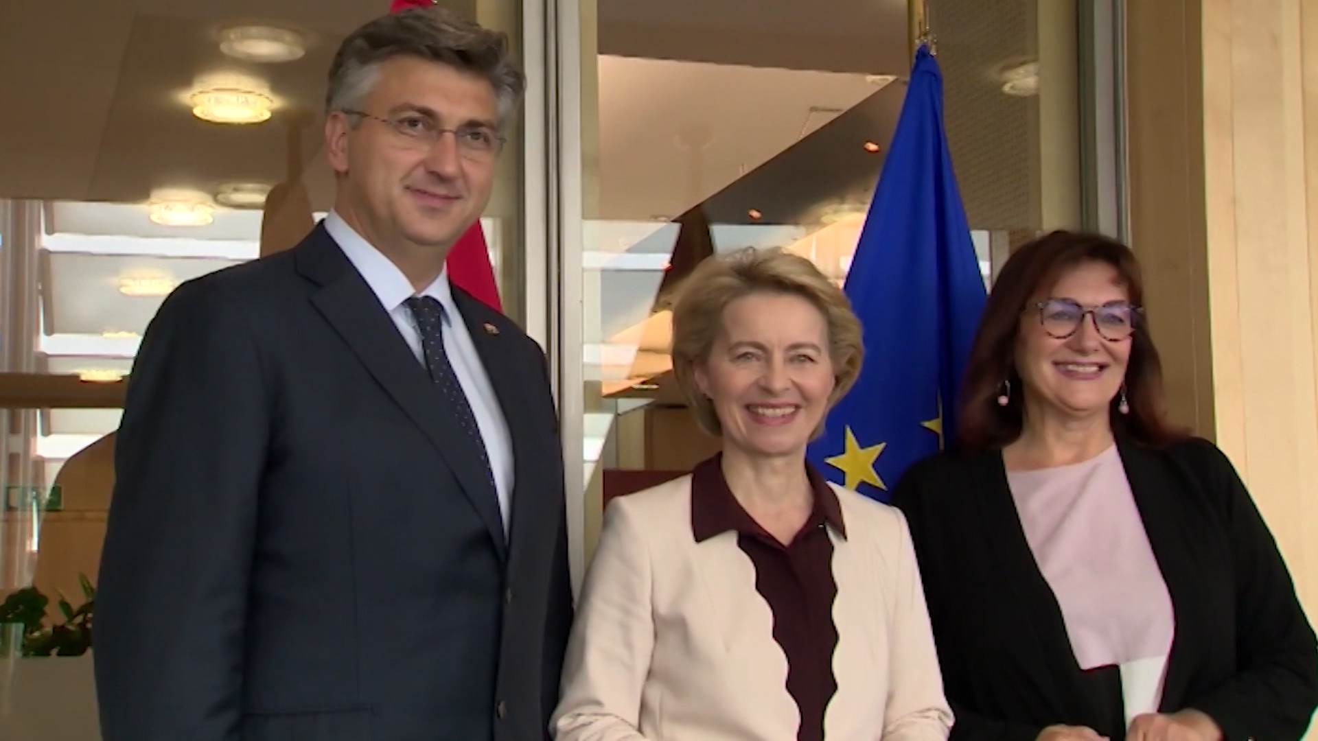 Andrej Plenković, Ursula von der Leyen, Dubravka Šuica