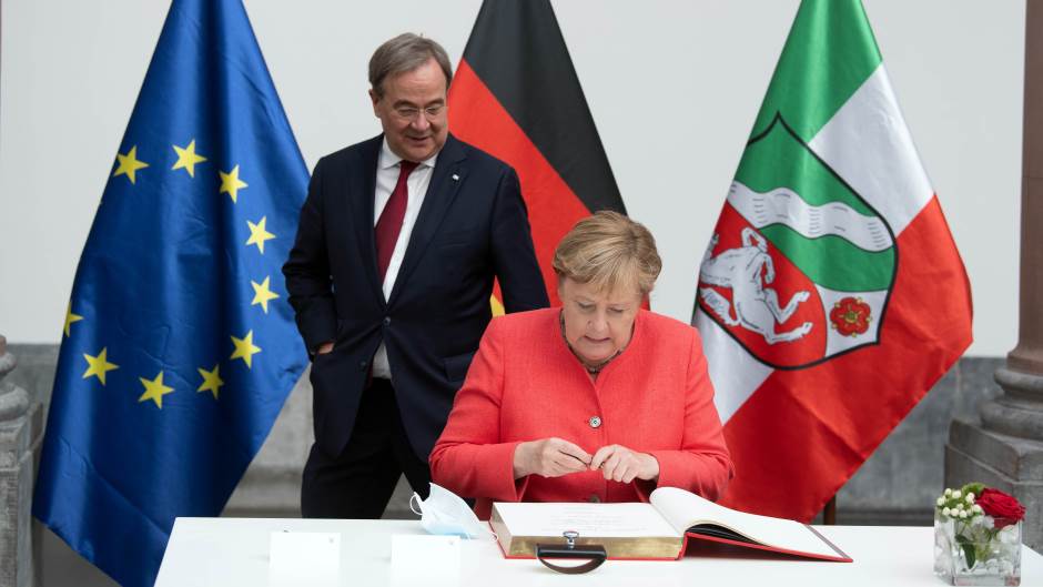 angela merkel, armin laschet