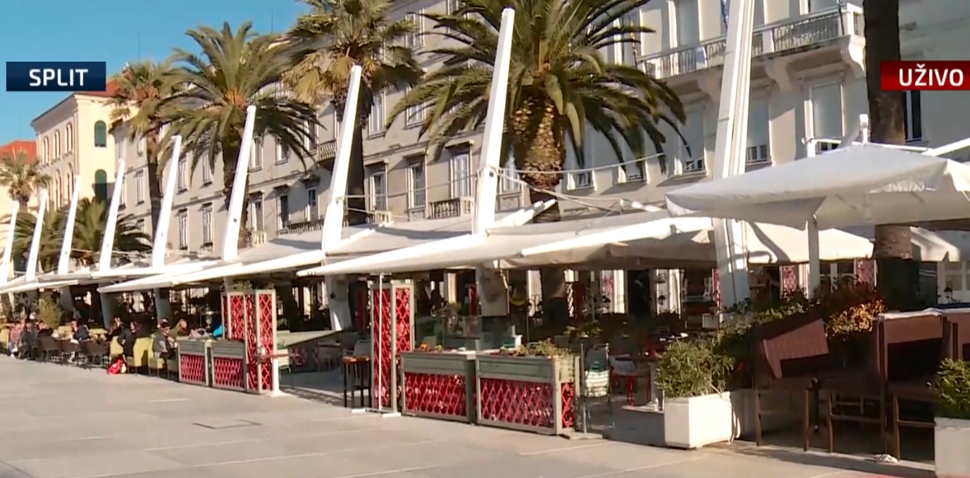 splitska riva, ugostitelji, terase